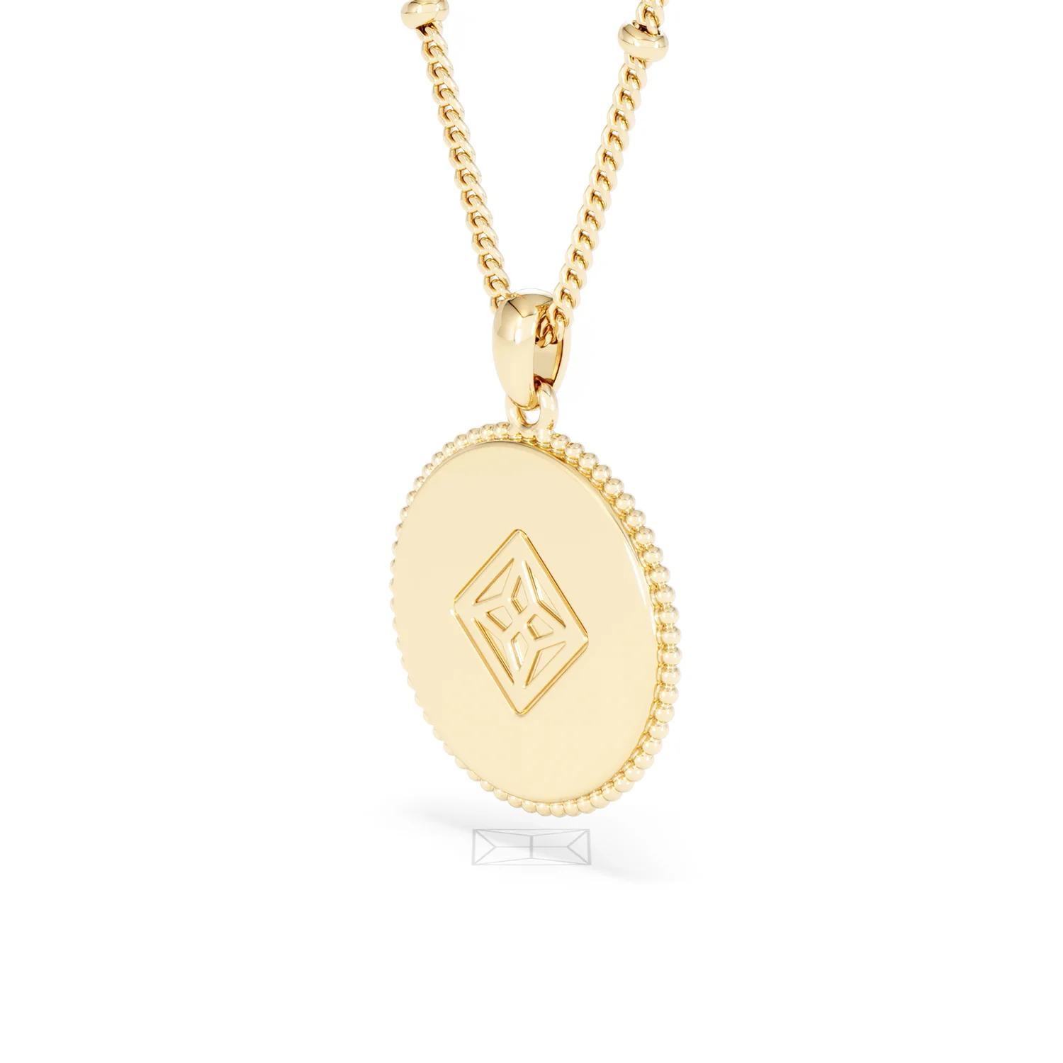 Zodiac Cancer Necklace Medallion Lab Grown 0.02ct in 18K Gold Vermeil - Image 39