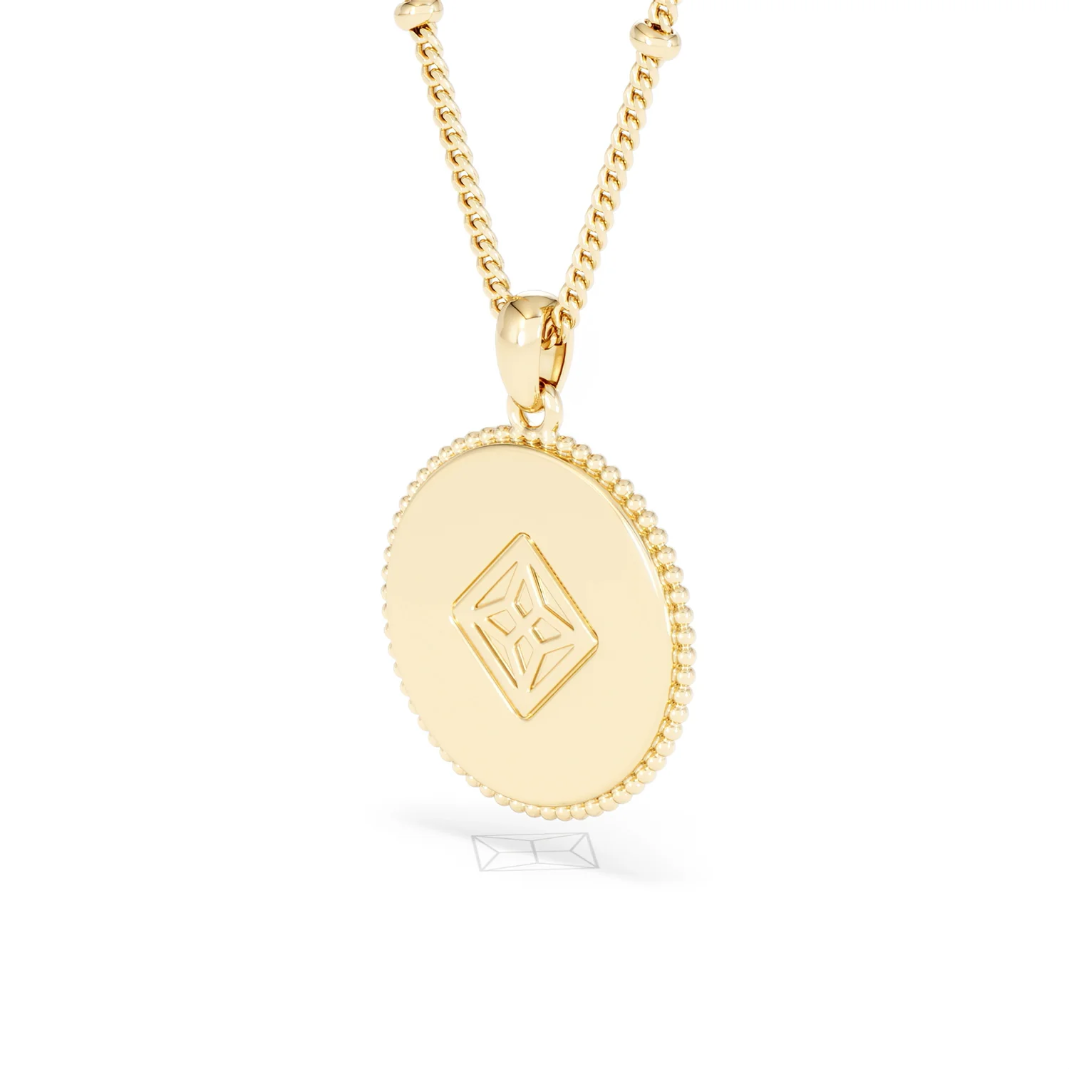 Zodiac Cancer Necklace Medallion Lab Grown 0.02ct in 18K Gold Vermeil - Image 40
