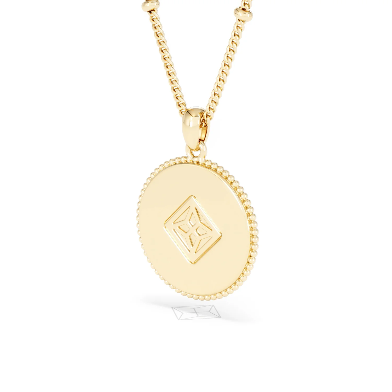 Zodiac Cancer Necklace Medallion Lab Grown 0.02ct in 18K Gold Vermeil - Image 41