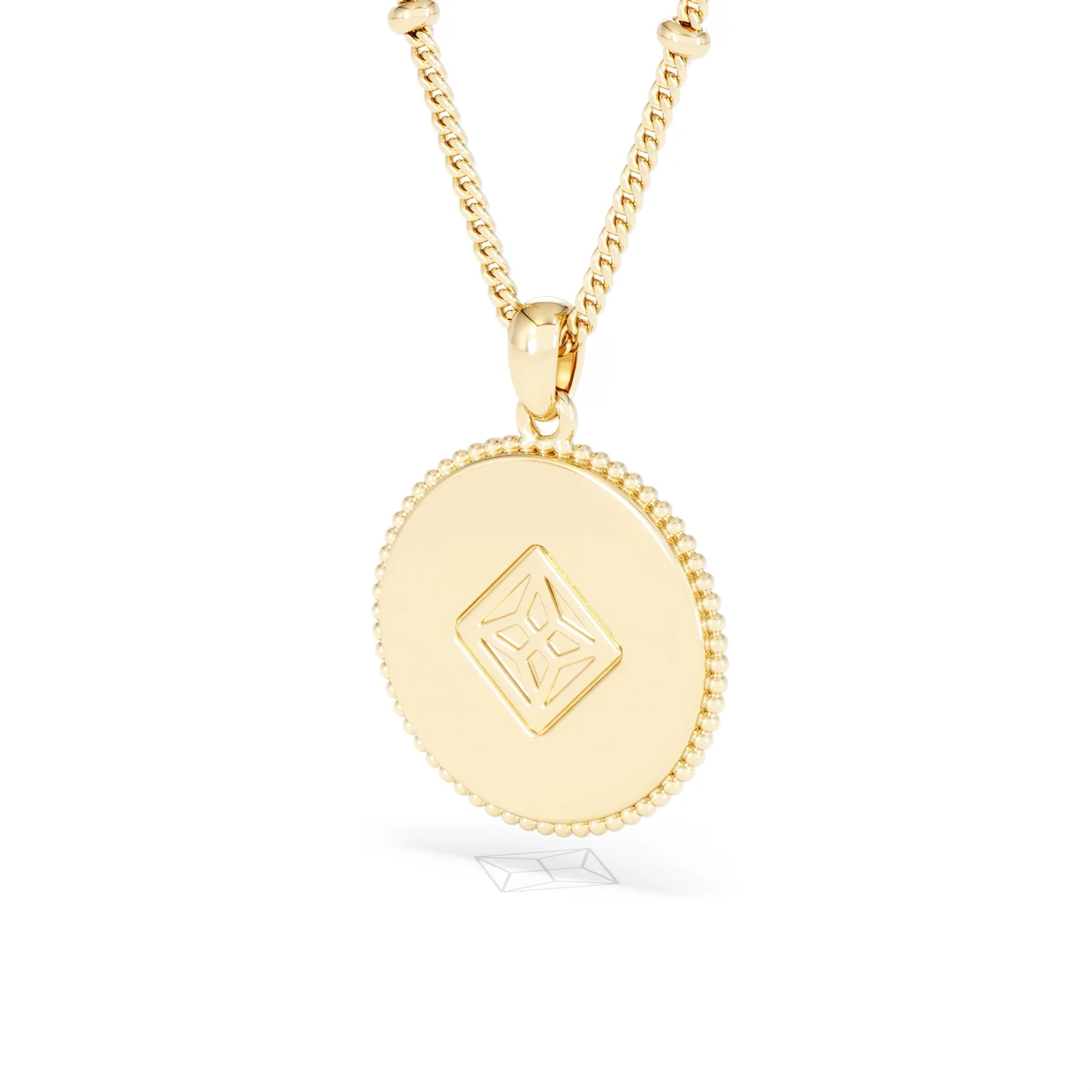 Zodiac Cancer Necklace Medallion Lab Grown 0.02ct in 18K Gold Vermeil - Image 42