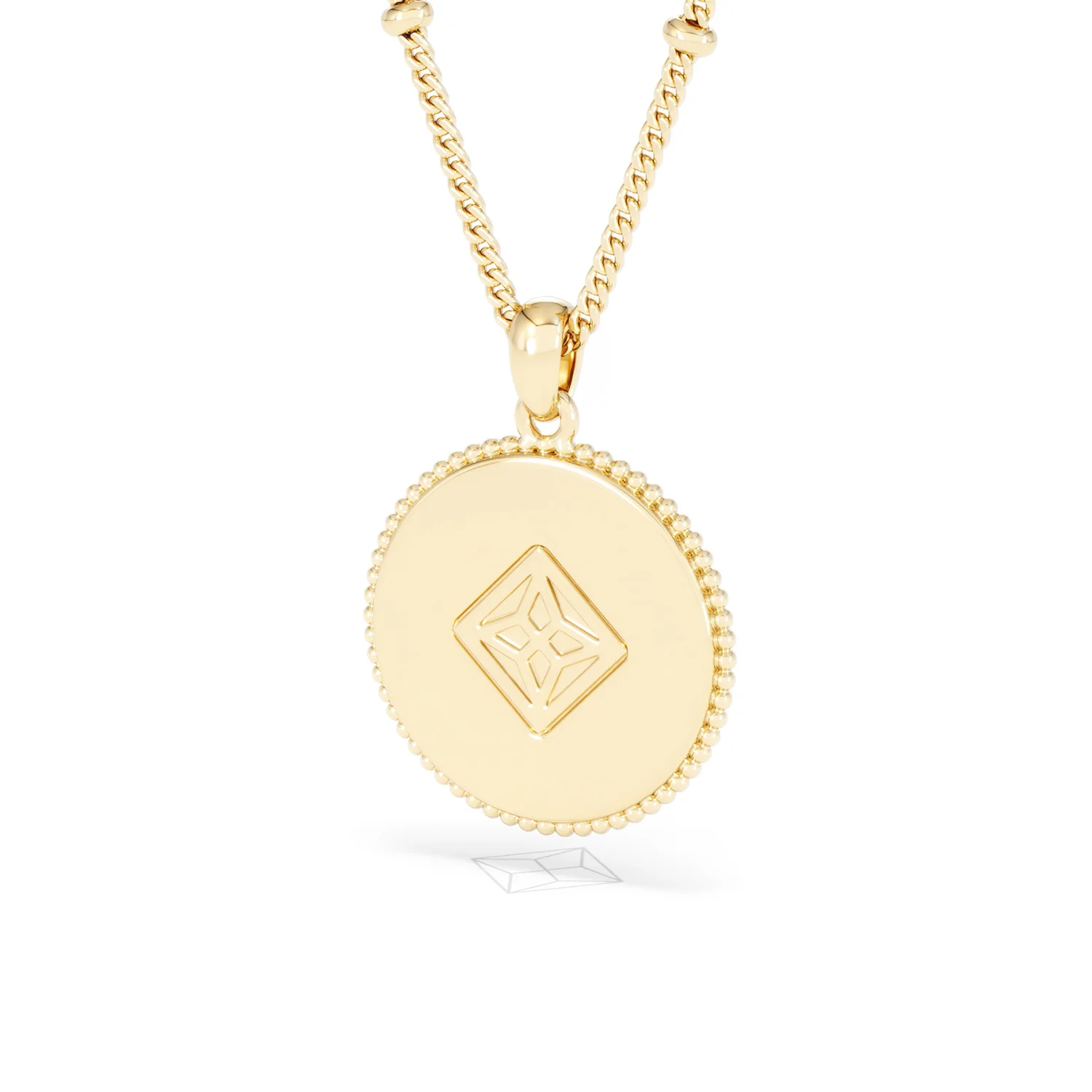 Zodiac Cancer Necklace Medallion Lab Grown 0.02ct in 18K Gold Vermeil - Image 43