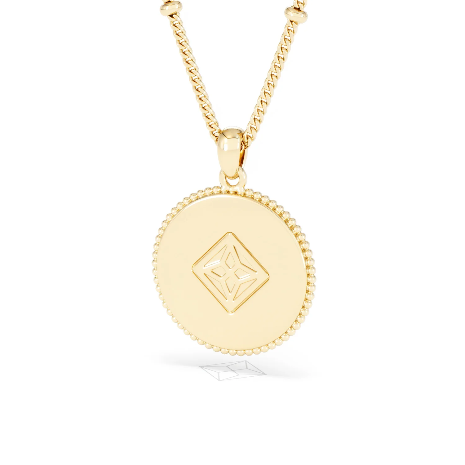 Zodiac Cancer Necklace Medallion Lab Grown 0.02ct in 18K Gold Vermeil - Image 44
