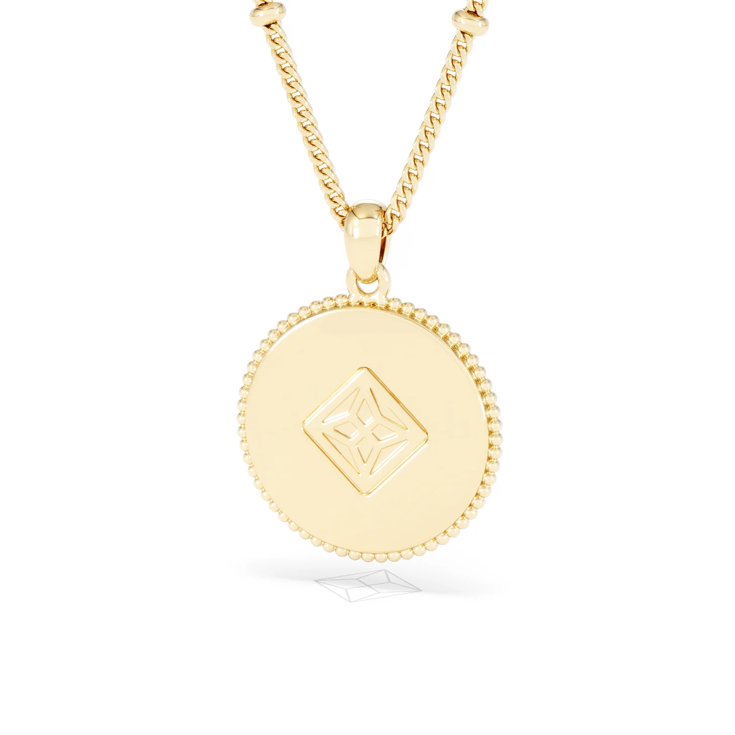 Zodiac Cancer Necklace Medallion Lab Grown 0.02ct in 18K Gold Vermeil - Image 45