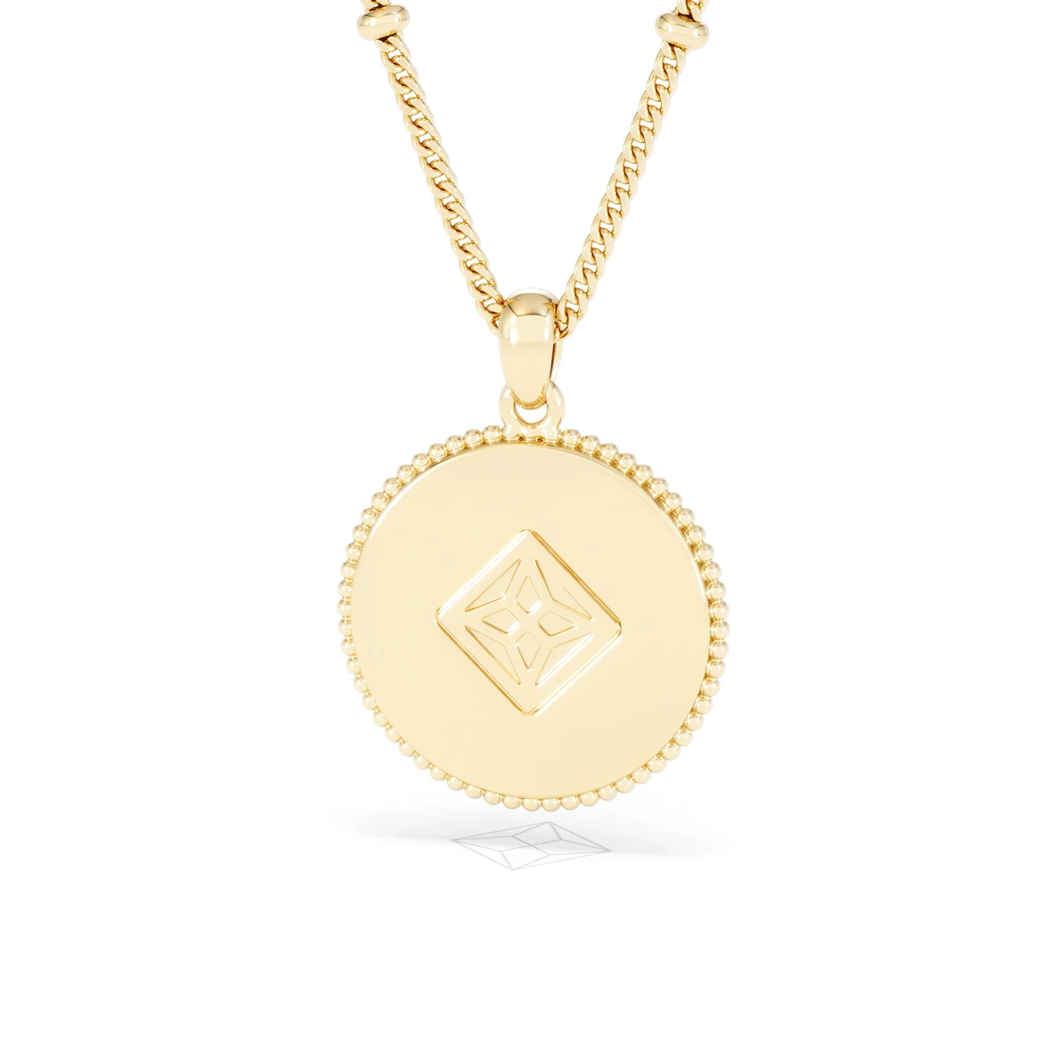 Zodiac Cancer Necklace Medallion Lab Grown 0.02ct in 18K Gold Vermeil - Image 46