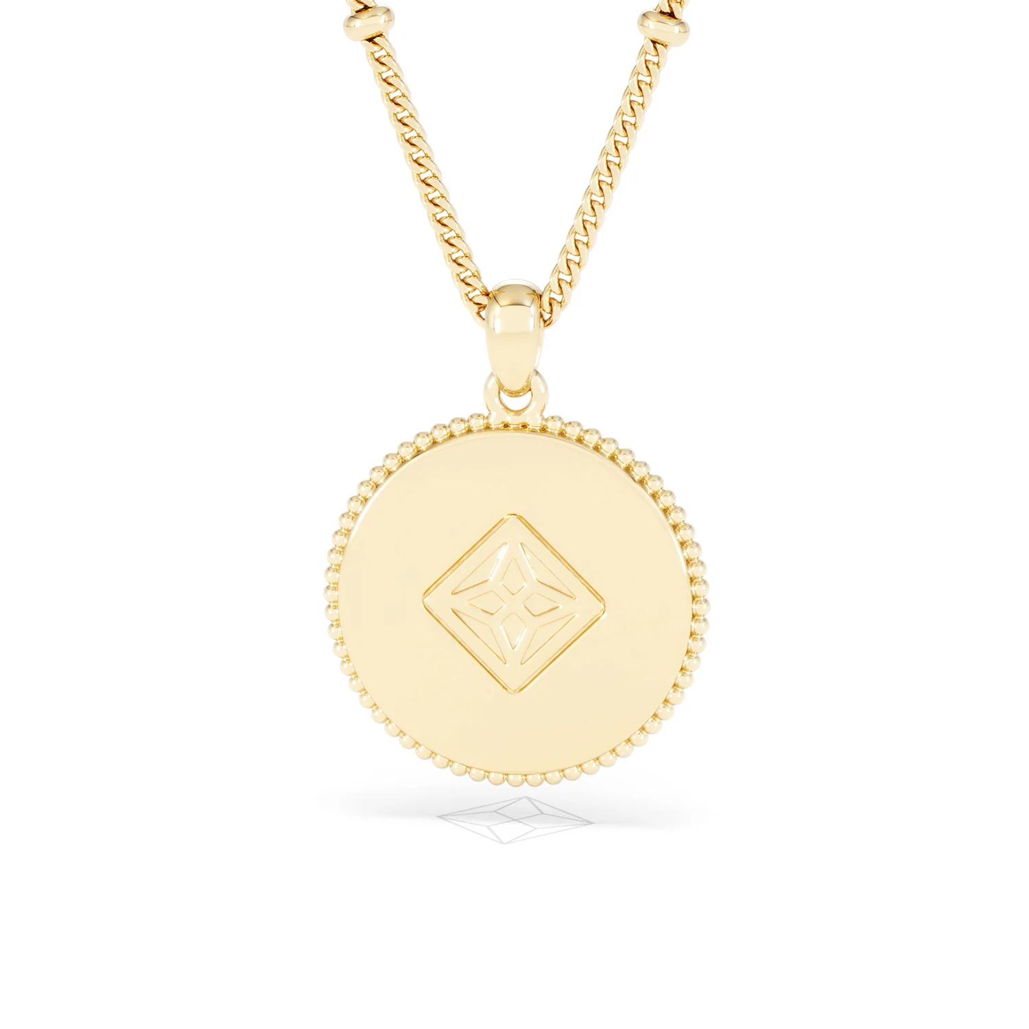 Zodiac Cancer Necklace Medallion Lab Grown 0.02ct in 18K Gold Vermeil - Image 47