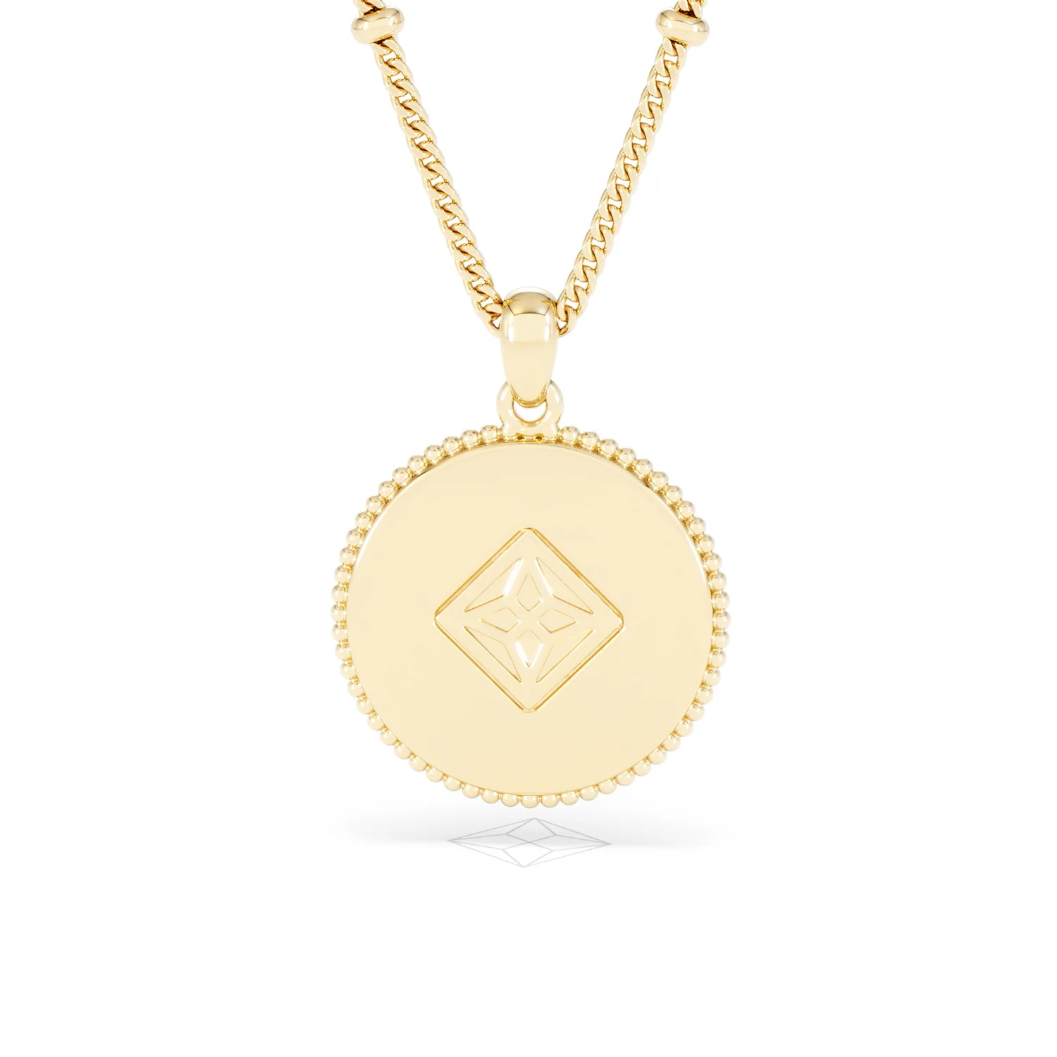 Zodiac Cancer Necklace Medallion Lab Grown 0.02ct in 18K Gold Vermeil - Image 48