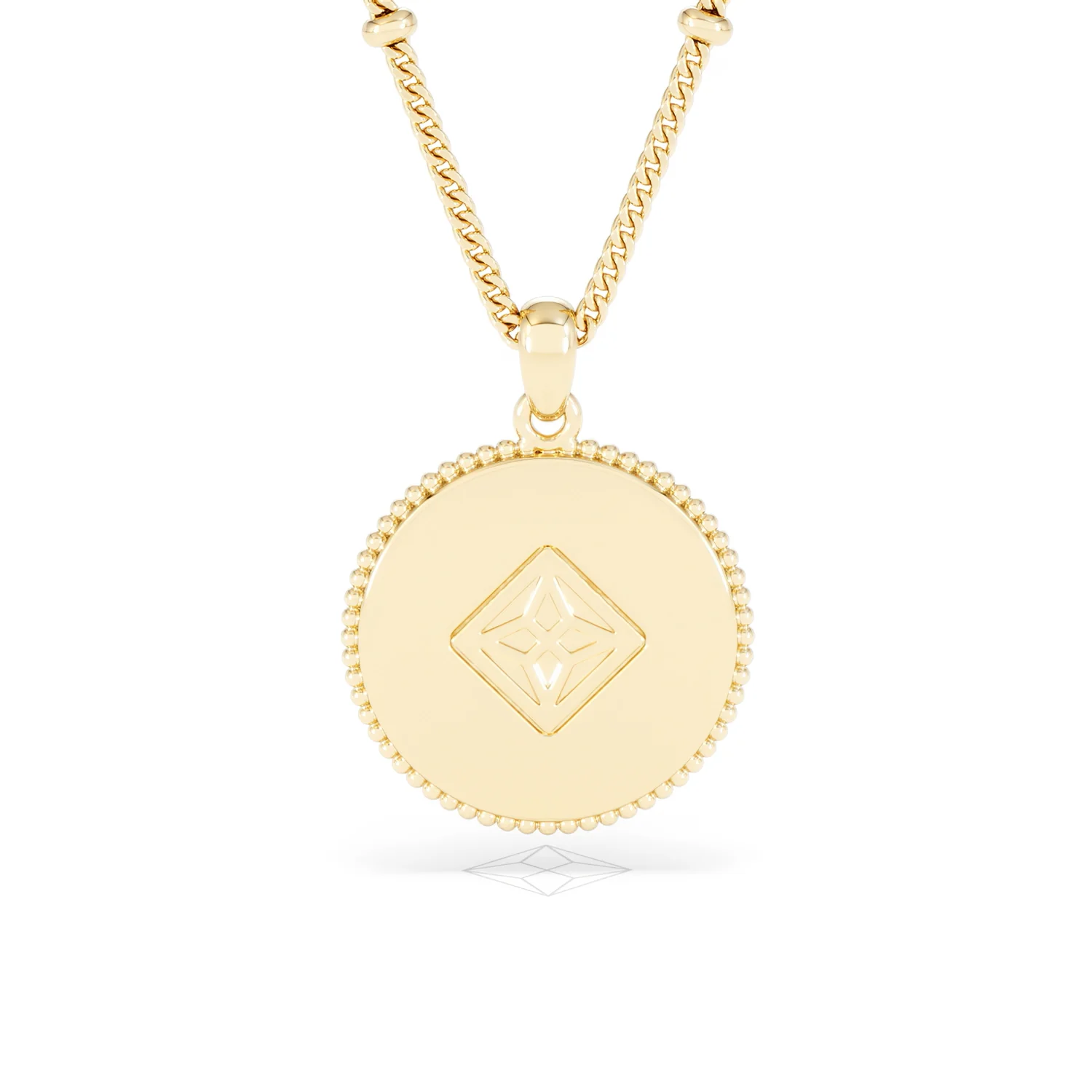 Zodiac Cancer Necklace Medallion Lab Grown 0.02ct in 18K Gold Vermeil - Image 49