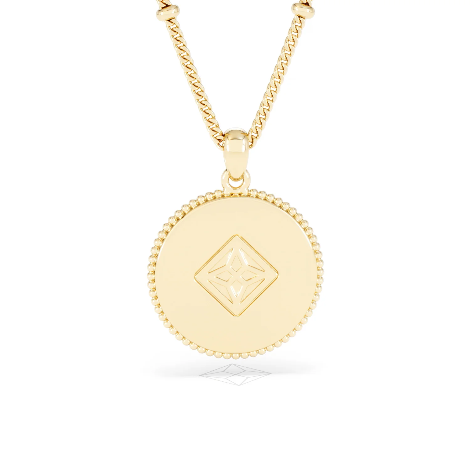 Zodiac Cancer Necklace Medallion Lab Grown 0.02ct in 18K Gold Vermeil - Image 50