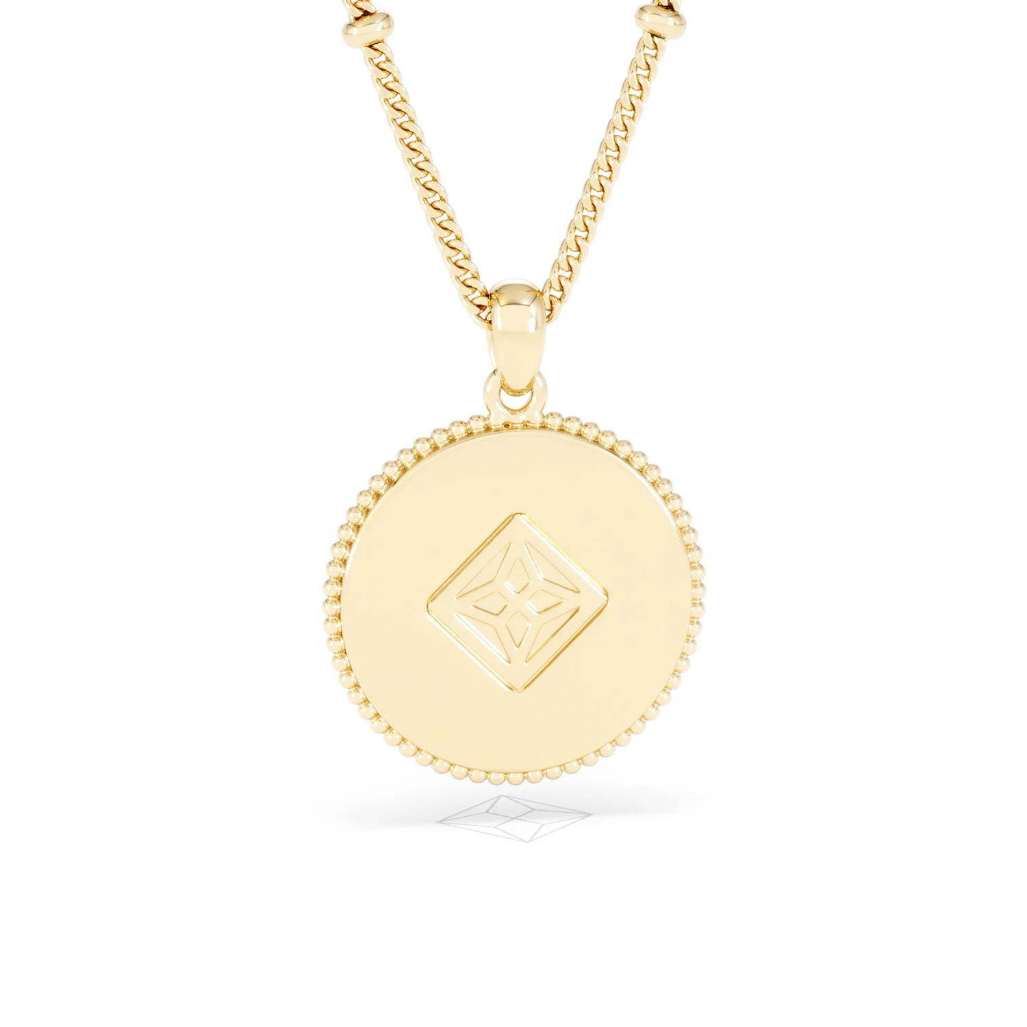 Zodiac Cancer Necklace Medallion Lab Grown 0.02ct in 18K Gold Vermeil - Image 51
