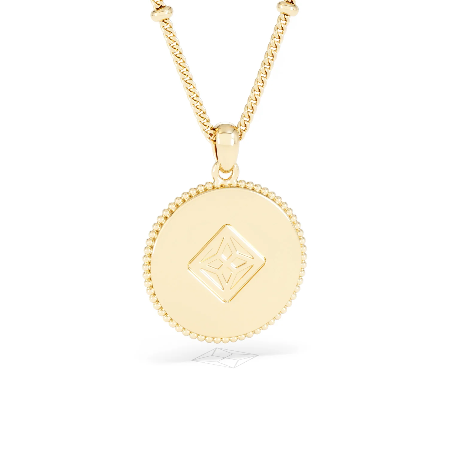 Zodiac Cancer Necklace Medallion Lab Grown 0.02ct in 18K Gold Vermeil - Image 52