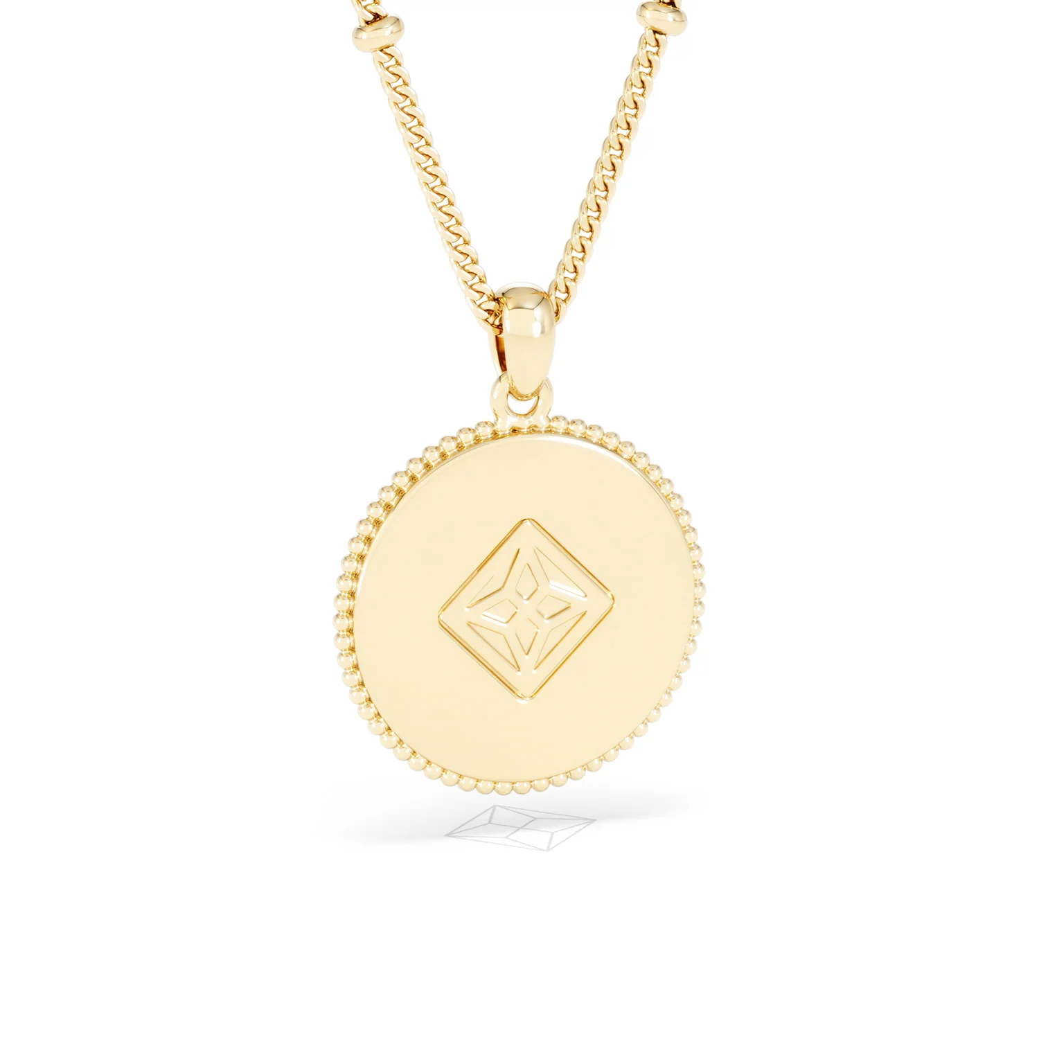 Zodiac Cancer Necklace Medallion Lab Grown 0.02ct in 18K Gold Vermeil - Image 53