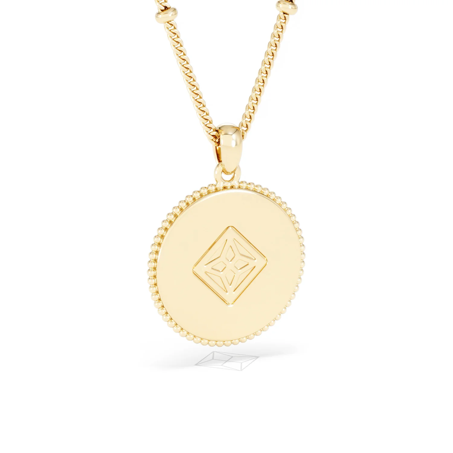 Zodiac Cancer Necklace Medallion Lab Grown 0.02ct in 18K Gold Vermeil - Image 54