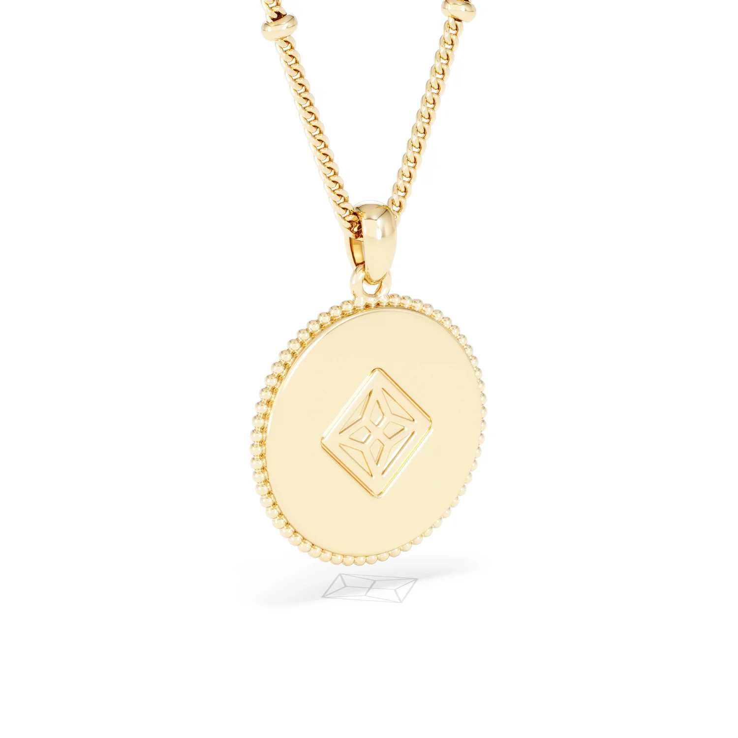 Zodiac Cancer Necklace Medallion Lab Grown 0.02ct in 18K Gold Vermeil - Image 56