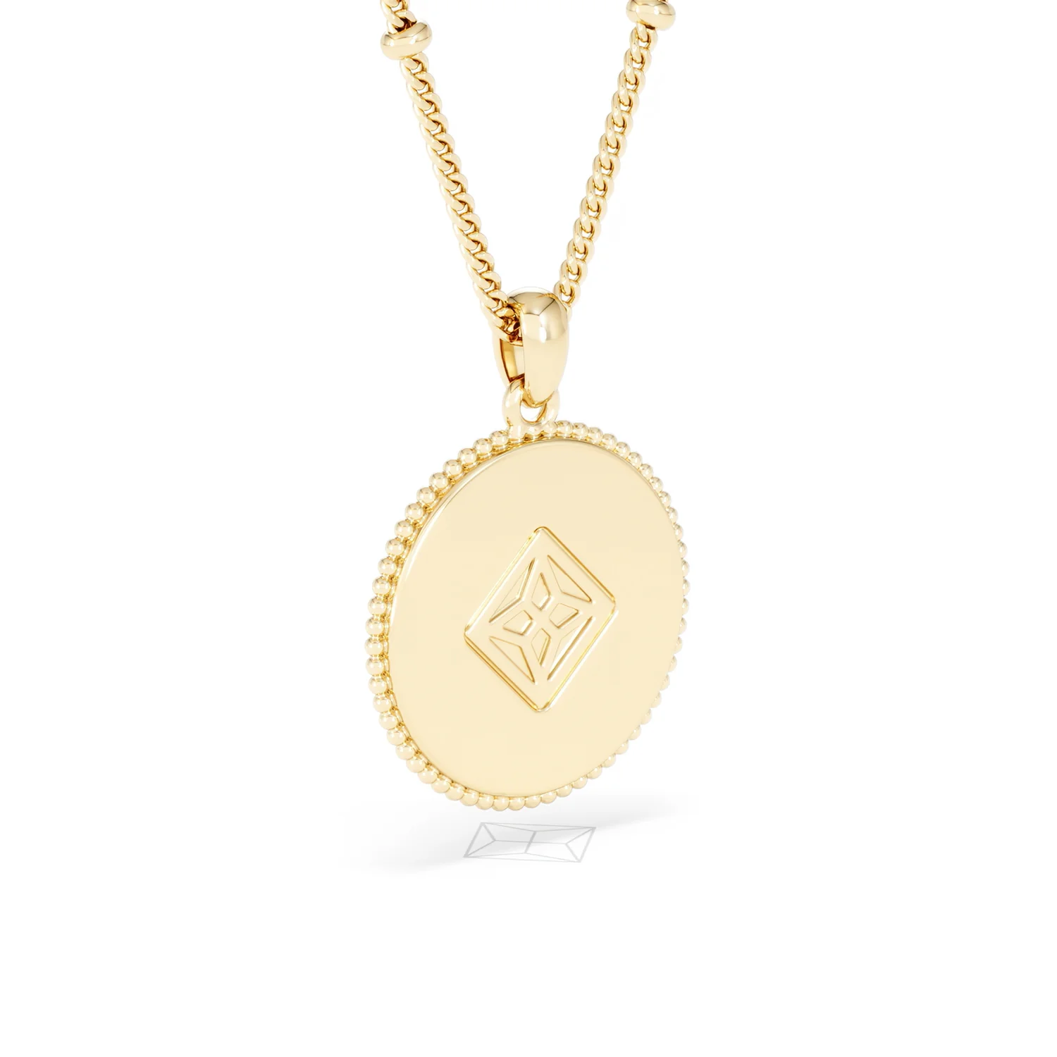 Zodiac Cancer Necklace Medallion Lab Grown 0.02ct in 18K Gold Vermeil - Image 57