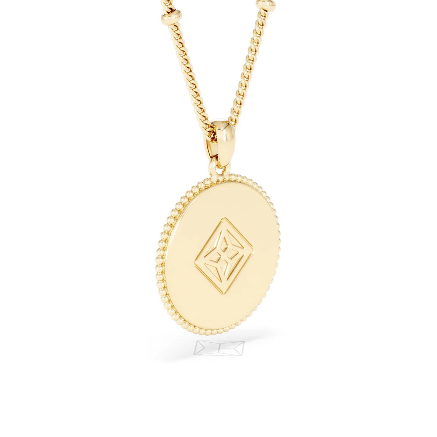 Zodiac Cancer Necklace Medallion Lab Grown 0.02ct in 18K Gold Vermeil - Image 58