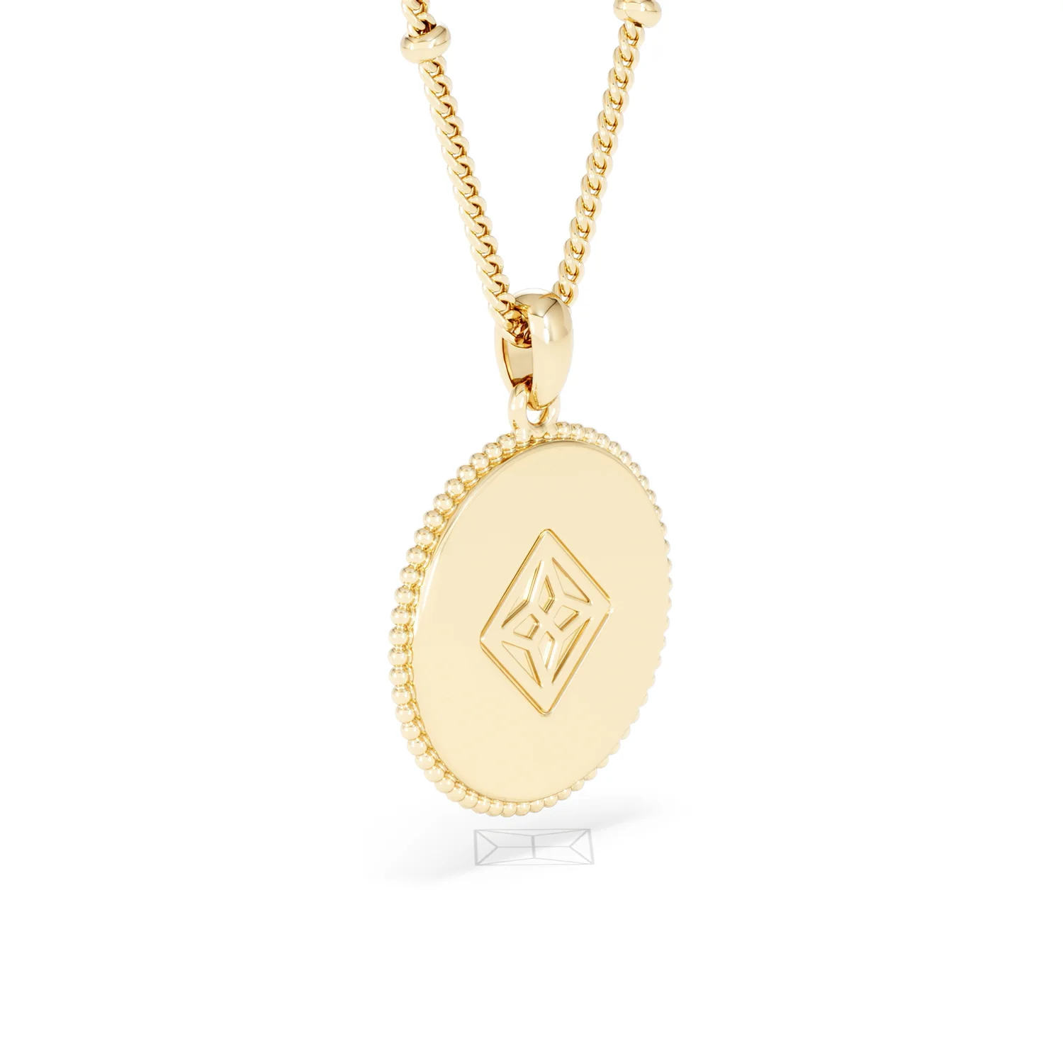 Zodiac Cancer Necklace Medallion Lab Grown 0.02ct in 18K Gold Vermeil - Image 59