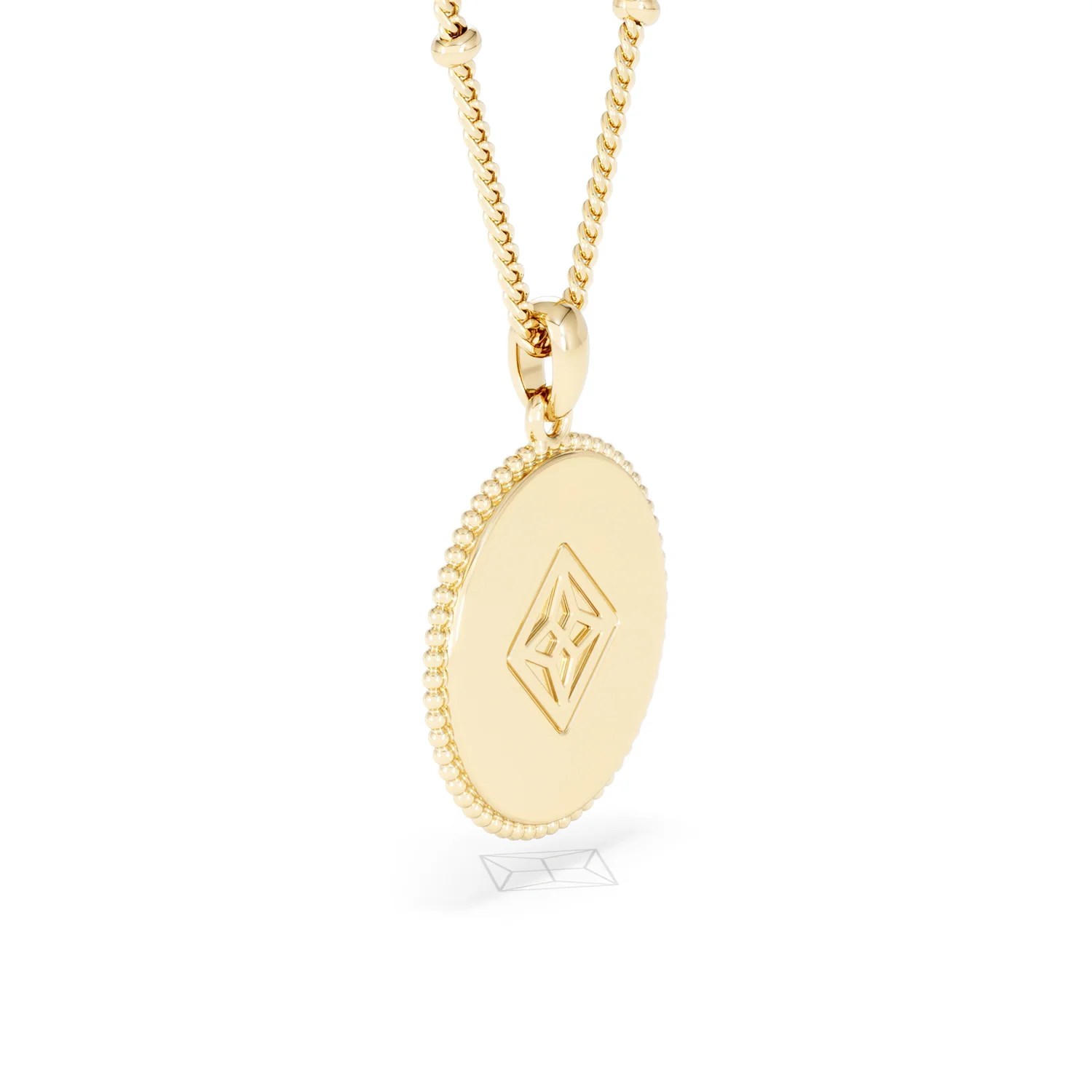 Zodiac Cancer Necklace Medallion Lab Grown 0.02ct in 18K Gold Vermeil - Image 61