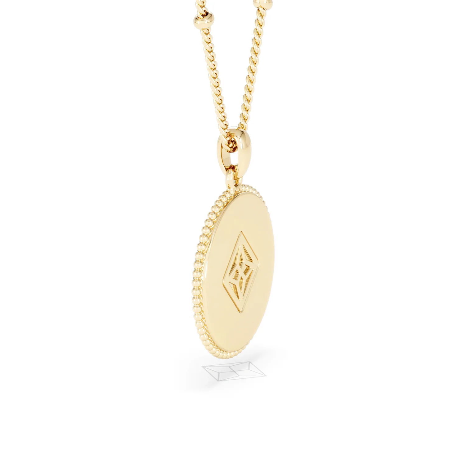 Zodiac Cancer Necklace Medallion Lab Grown 0.02ct in 18K Gold Vermeil - Image 63