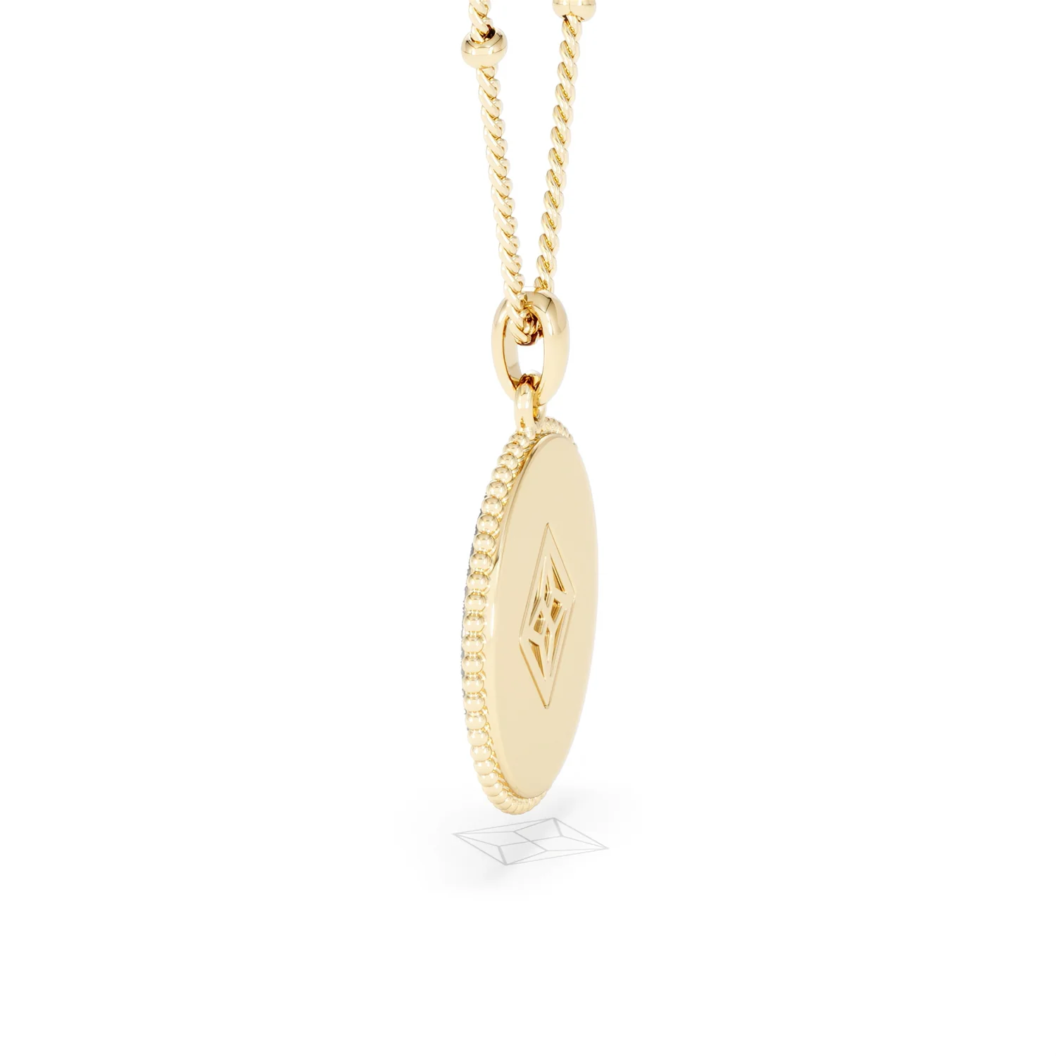Zodiac Cancer Necklace Medallion Lab Grown 0.02ct in 18K Gold Vermeil - Image 65