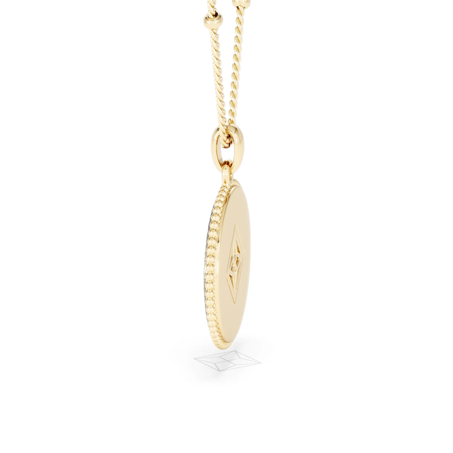 Zodiac Cancer Necklace Medallion Lab Grown 0.02ct in 18K Gold Vermeil - Image 66