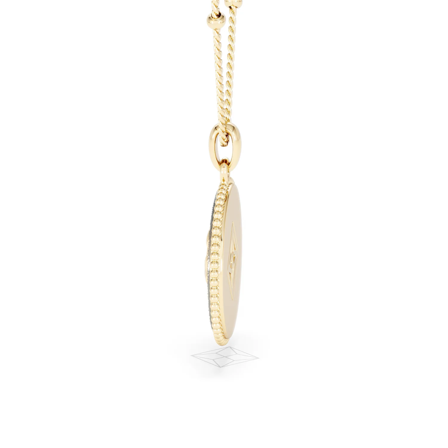 Zodiac Cancer Necklace Medallion Lab Grown 0.02ct in 18K Gold Vermeil - Image 67