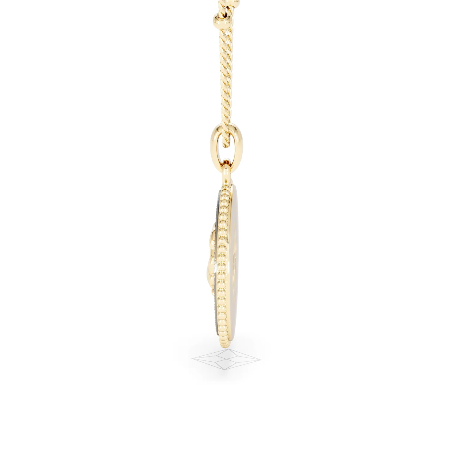 Zodiac Cancer Necklace Medallion Lab Grown 0.02ct in 18K Gold Vermeil - Image 68
