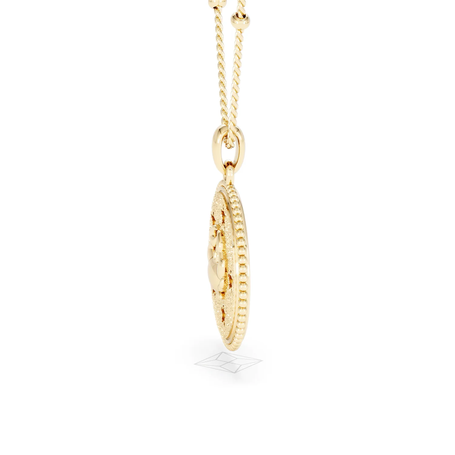 Zodiac Cancer Necklace Medallion Lab Grown 0.02ct in 18K Gold Vermeil - Image 71