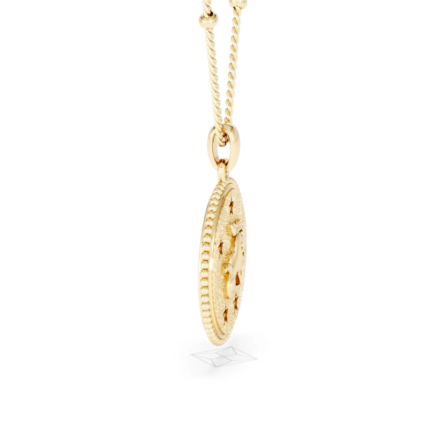 Zodiac Capricorn Necklace Medallion Lab Grown 0.02ct in 18K Gold Vermeil - Image 26