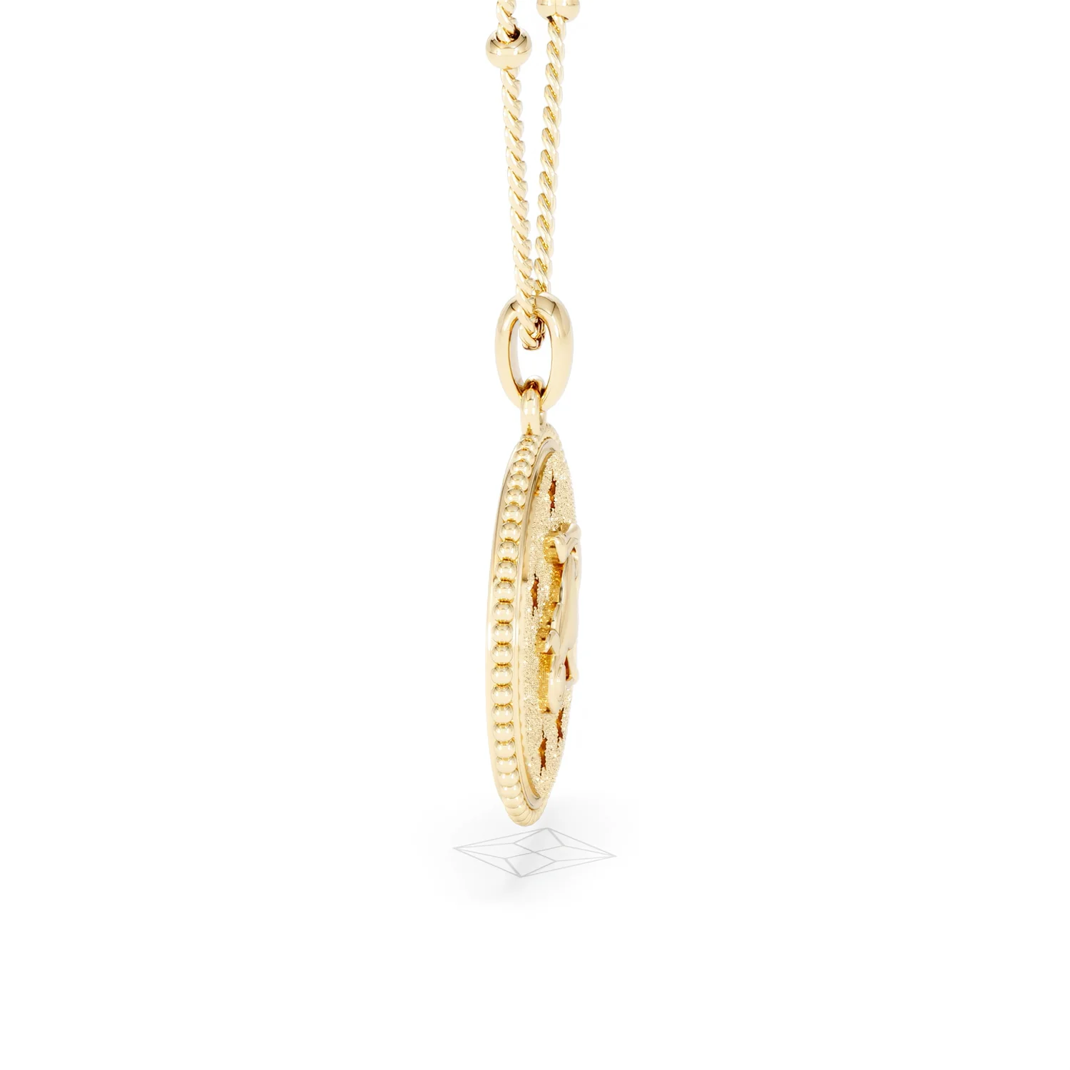 Zodiac Capricorn Necklace Medallion Lab Grown 0.02ct in 18K Gold Vermeil - Image 27