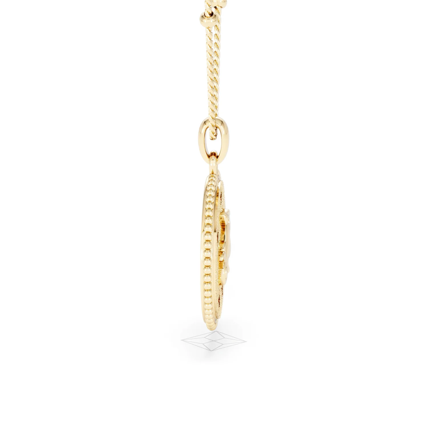 Zodiac Capricorn Necklace Medallion Lab Grown 0.02ct in 18K Gold Vermeil - Image 28