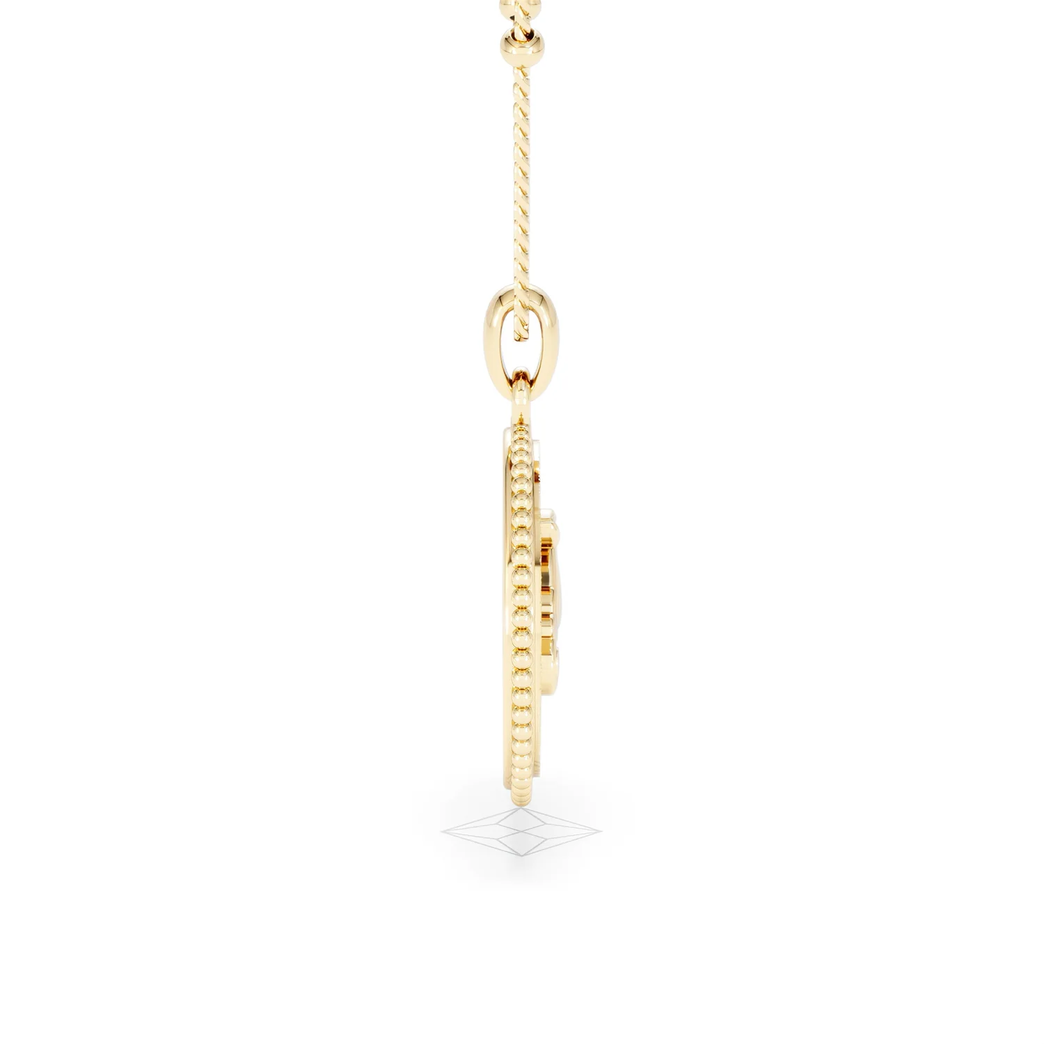 Zodiac Capricorn Necklace Medallion Lab Grown 0.02ct in 18K Gold Vermeil - Image 29