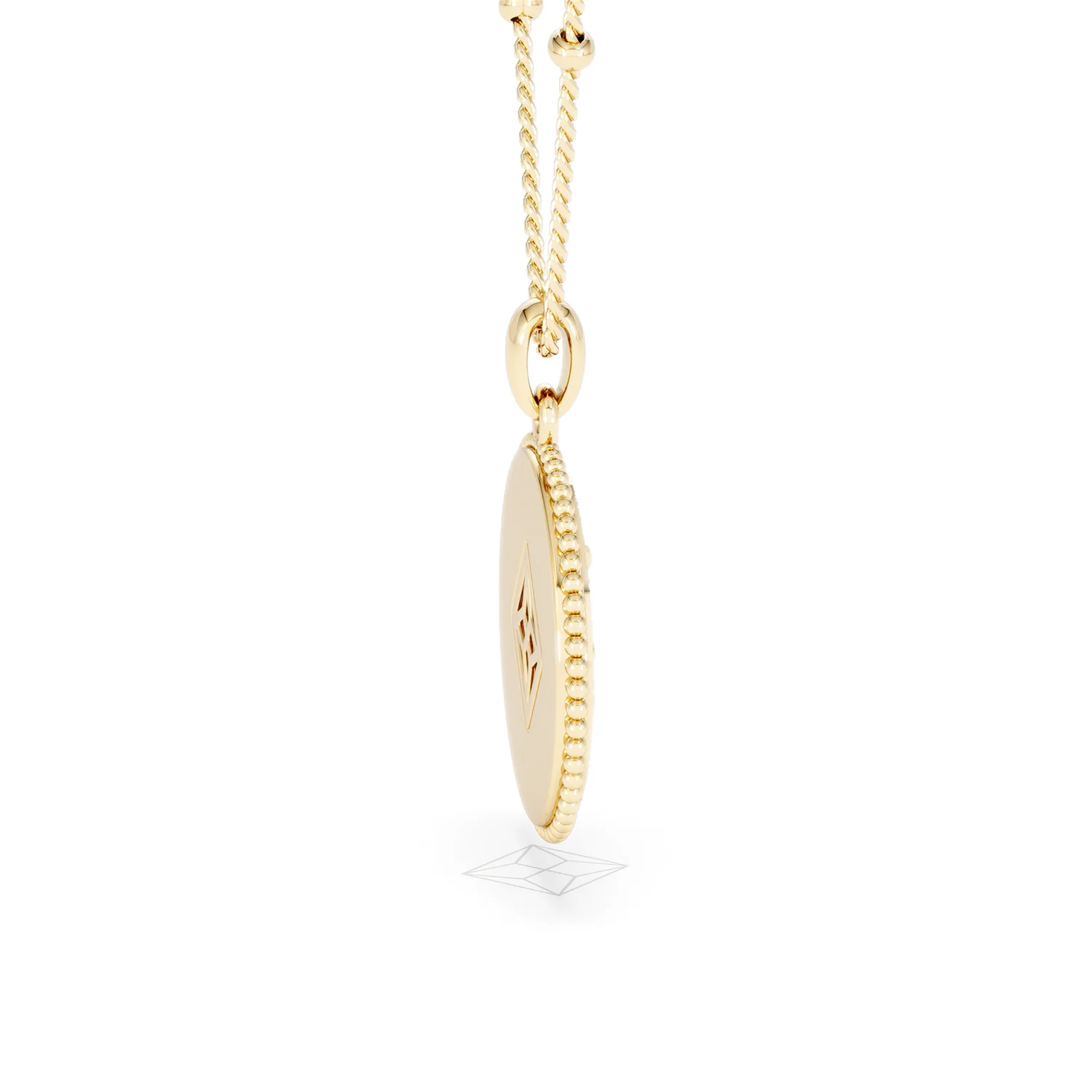 Zodiac Capricorn Necklace Medallion Lab Grown 0.02ct in 18K Gold Vermeil - Image 31