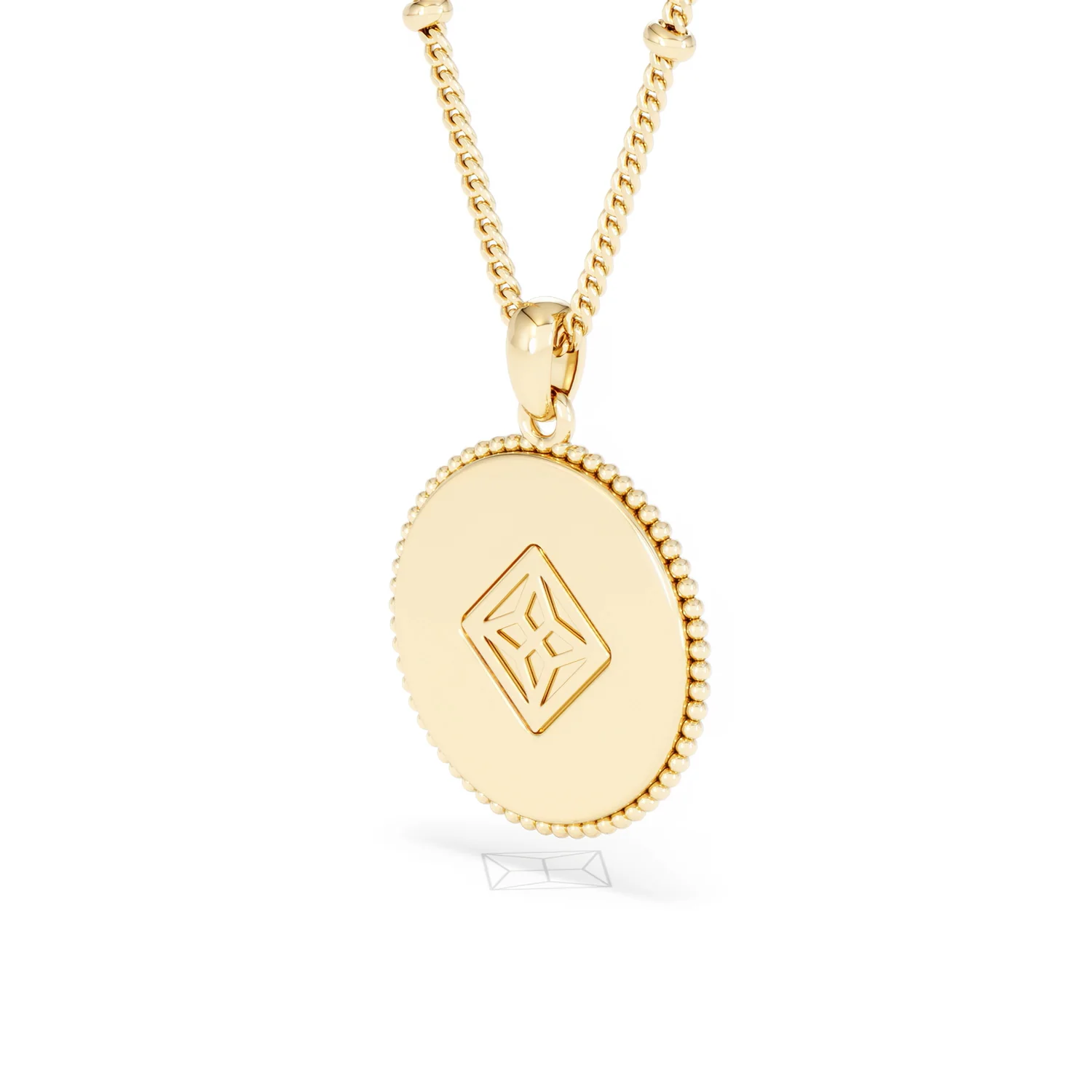 Zodiac Capricorn Necklace Medallion Lab Grown 0.02ct in 18K Gold Vermeil - Image 40
