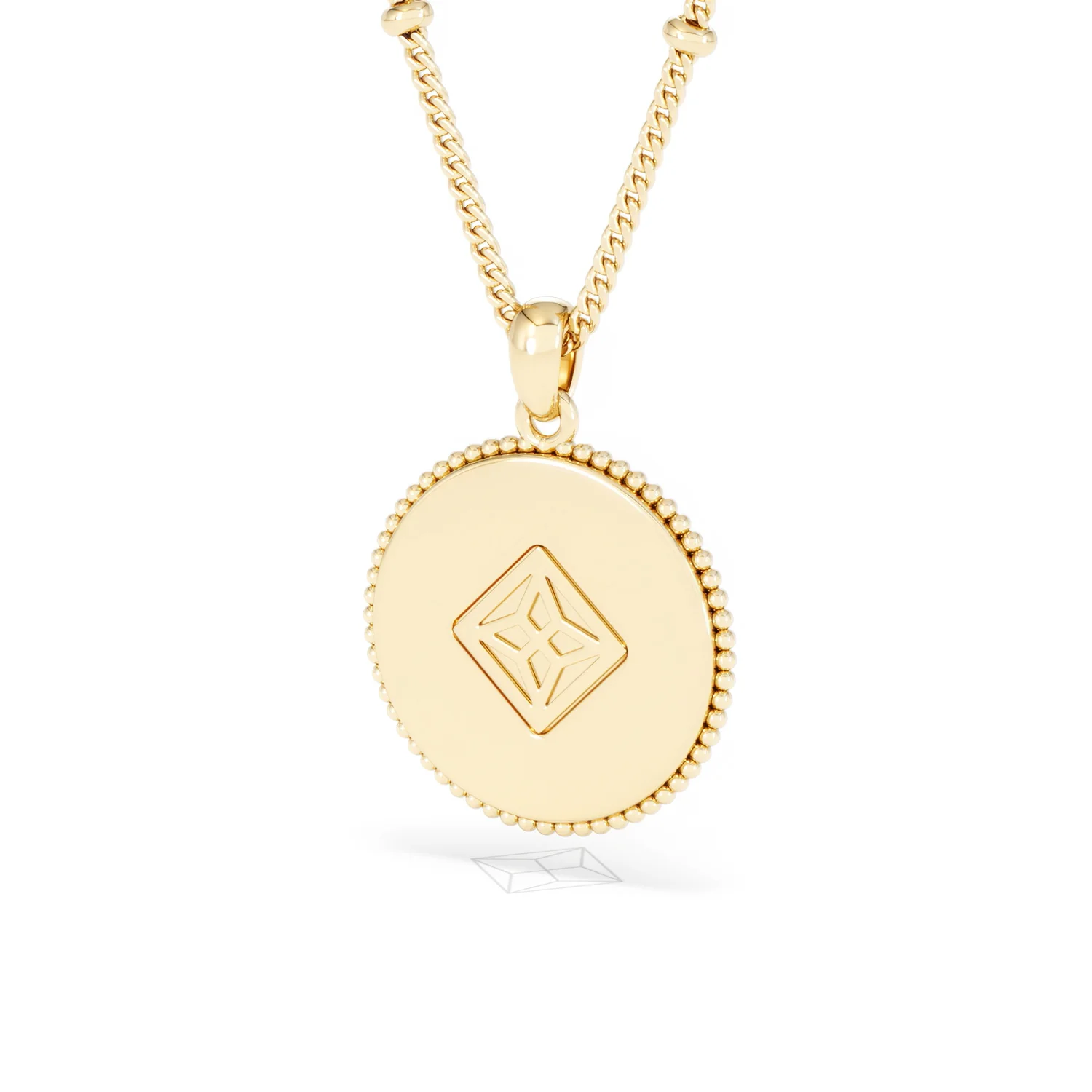 Zodiac Capricorn Necklace Medallion Lab Grown 0.02ct in 18K Gold Vermeil - Image 43