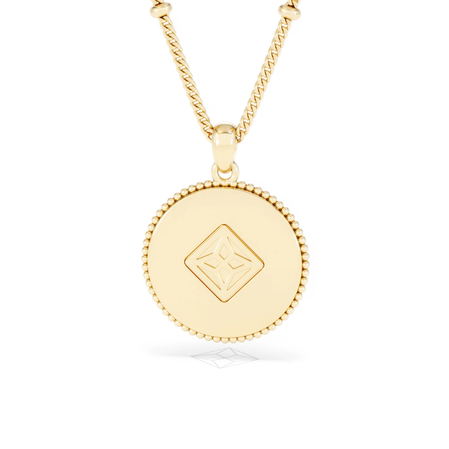 Zodiac Capricorn Necklace Medallion Lab Grown 0.02ct in 18K Gold Vermeil - Image 47