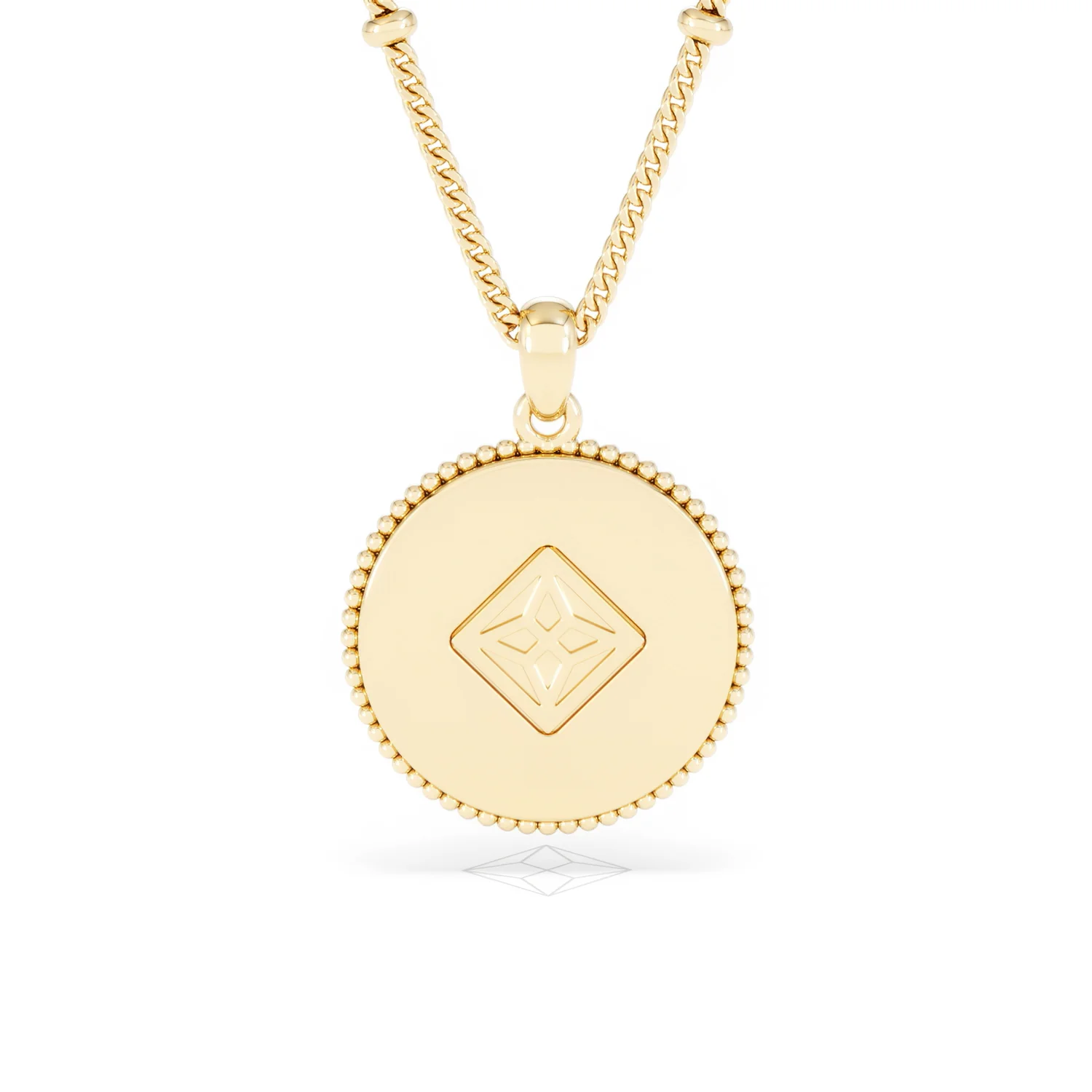 Zodiac Capricorn Necklace Medallion Lab Grown 0.02ct in 18K Gold Vermeil - Image 49