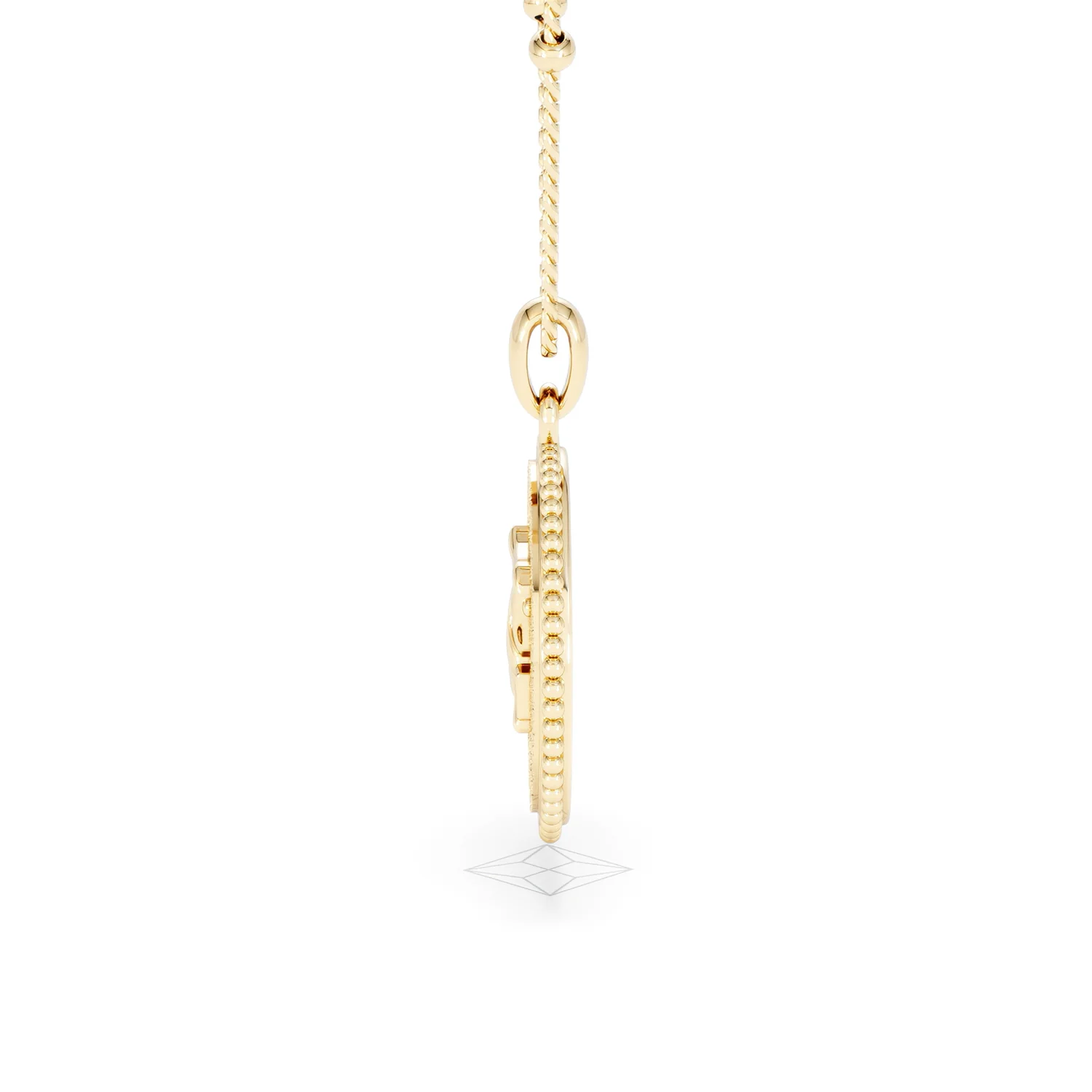 Zodiac Capricorn Necklace Medallion Lab Grown 0.02ct in 18K Gold Vermeil - Image 69