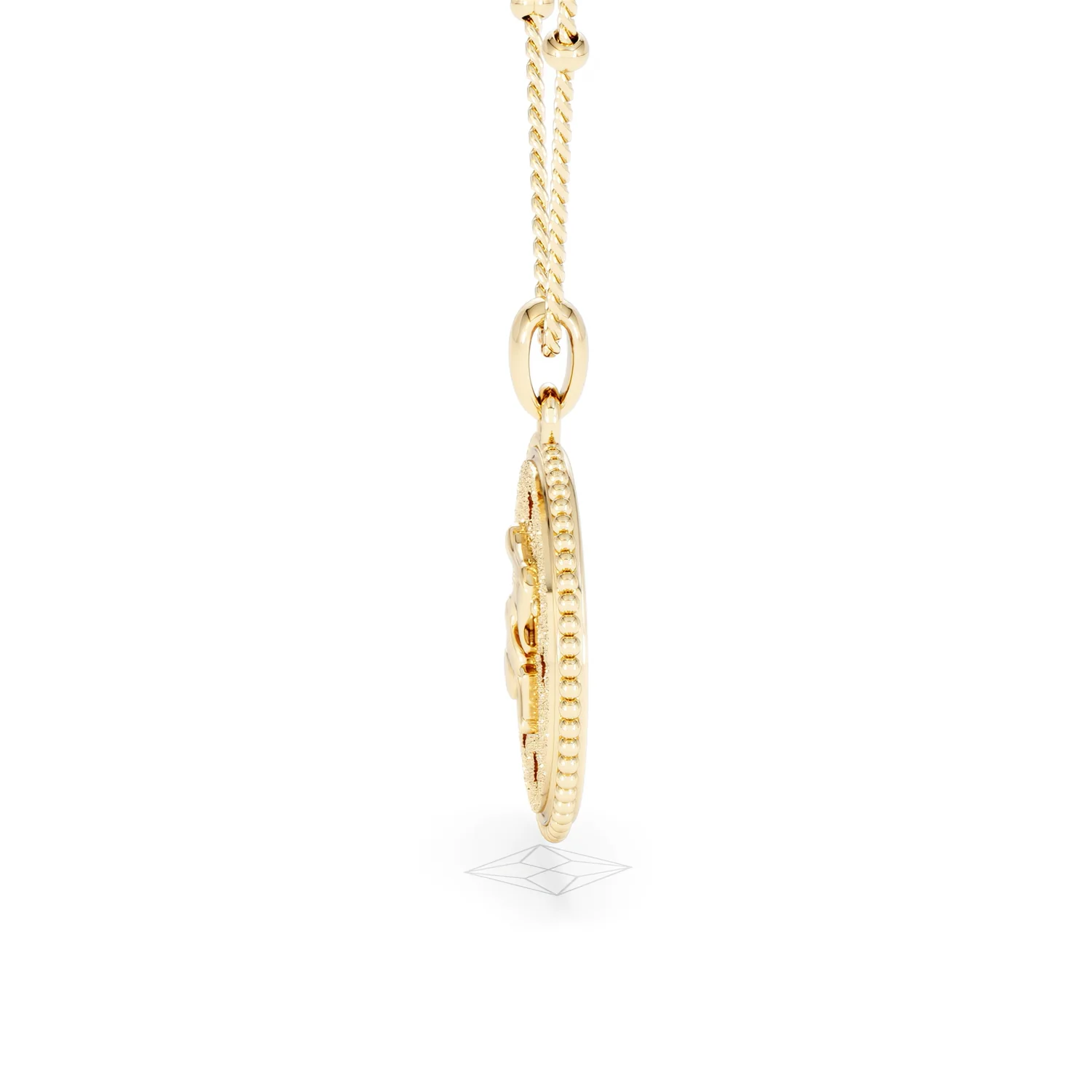 Zodiac Capricorn Necklace Medallion Lab Grown 0.02ct in 18K Gold Vermeil - Image 70