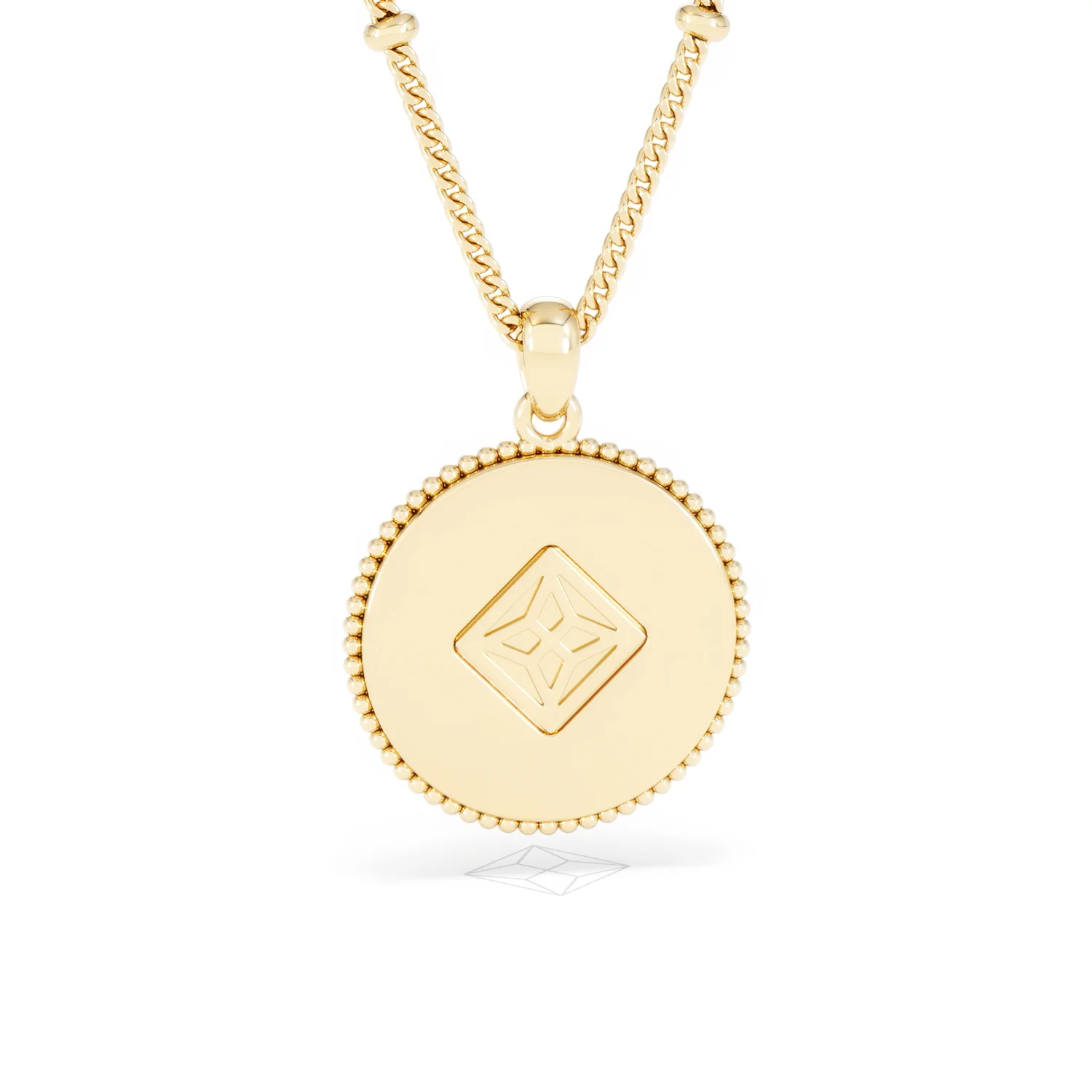 Zodiac Gemini Necklace Medallion Lab Grown 0.02ct in 18K Gold Vermeil - Image 51