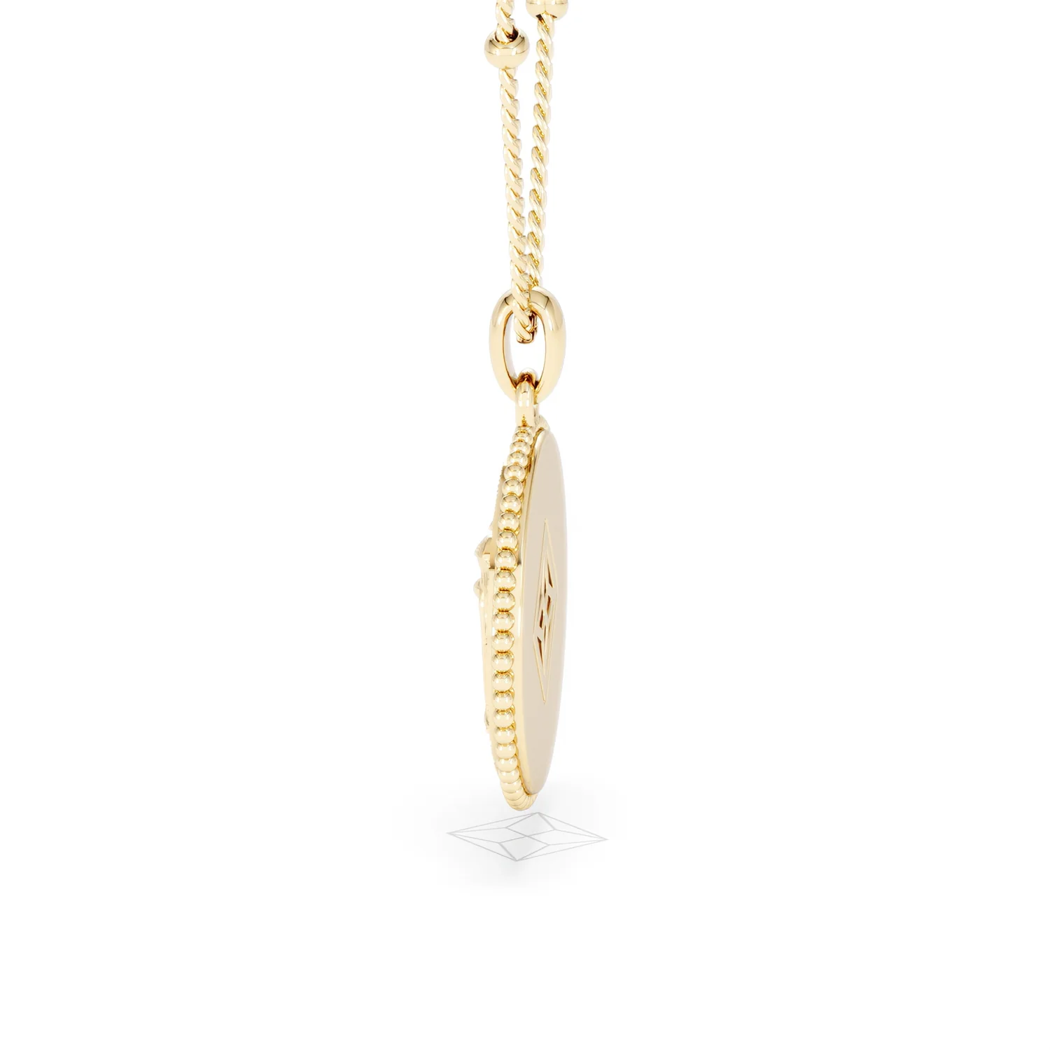 Zodiac Gemini Necklace Medallion Lab Grown 0.02ct in 18K Gold Vermeil - Image 67