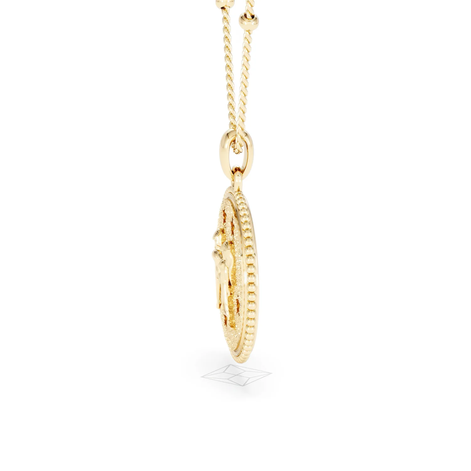 Zodiac Gemini Necklace Medallion Lab Grown 0.02ct in 18K Gold Vermeil - Image 71