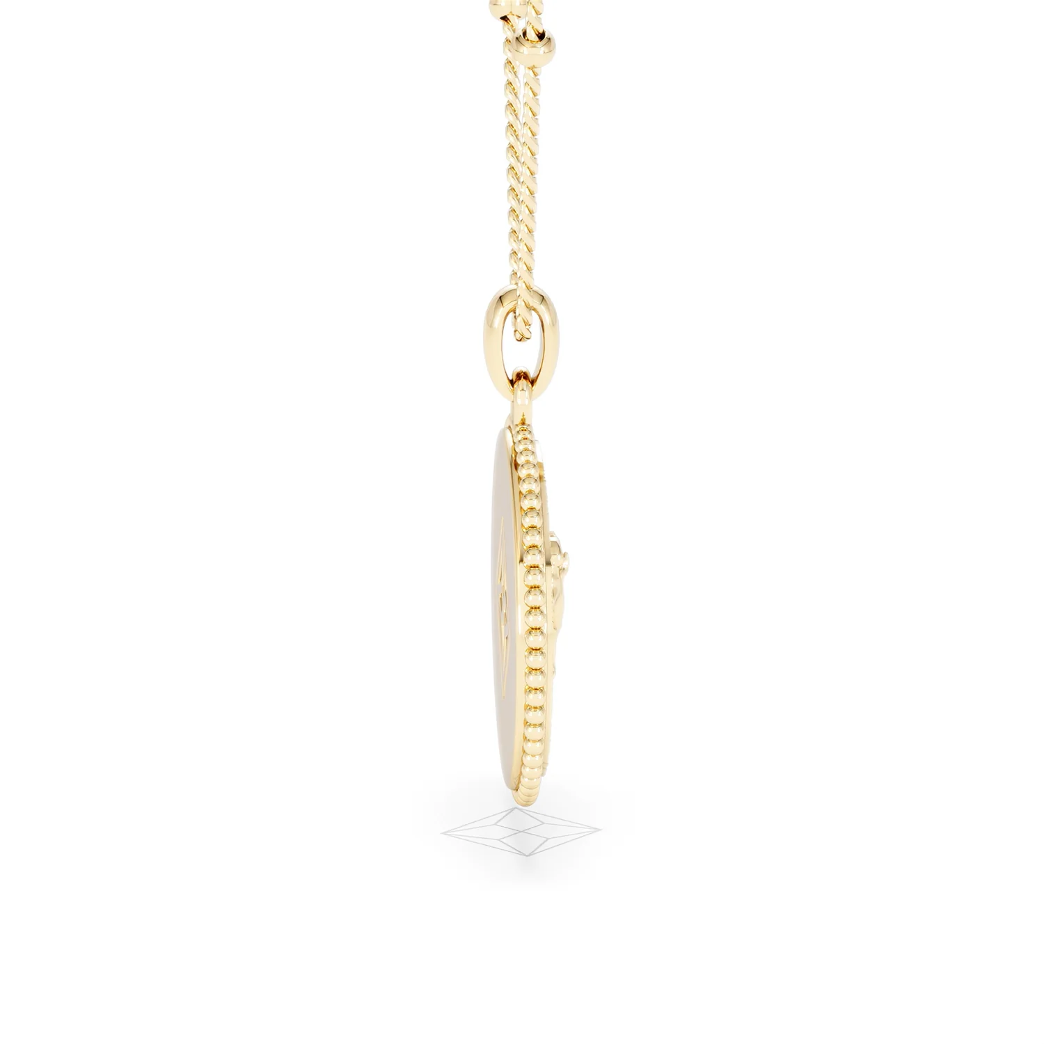 Zodiac Leo Necklace Medallion Lab Grown 0.02ct in 18K Gold Vermeil - Image 30