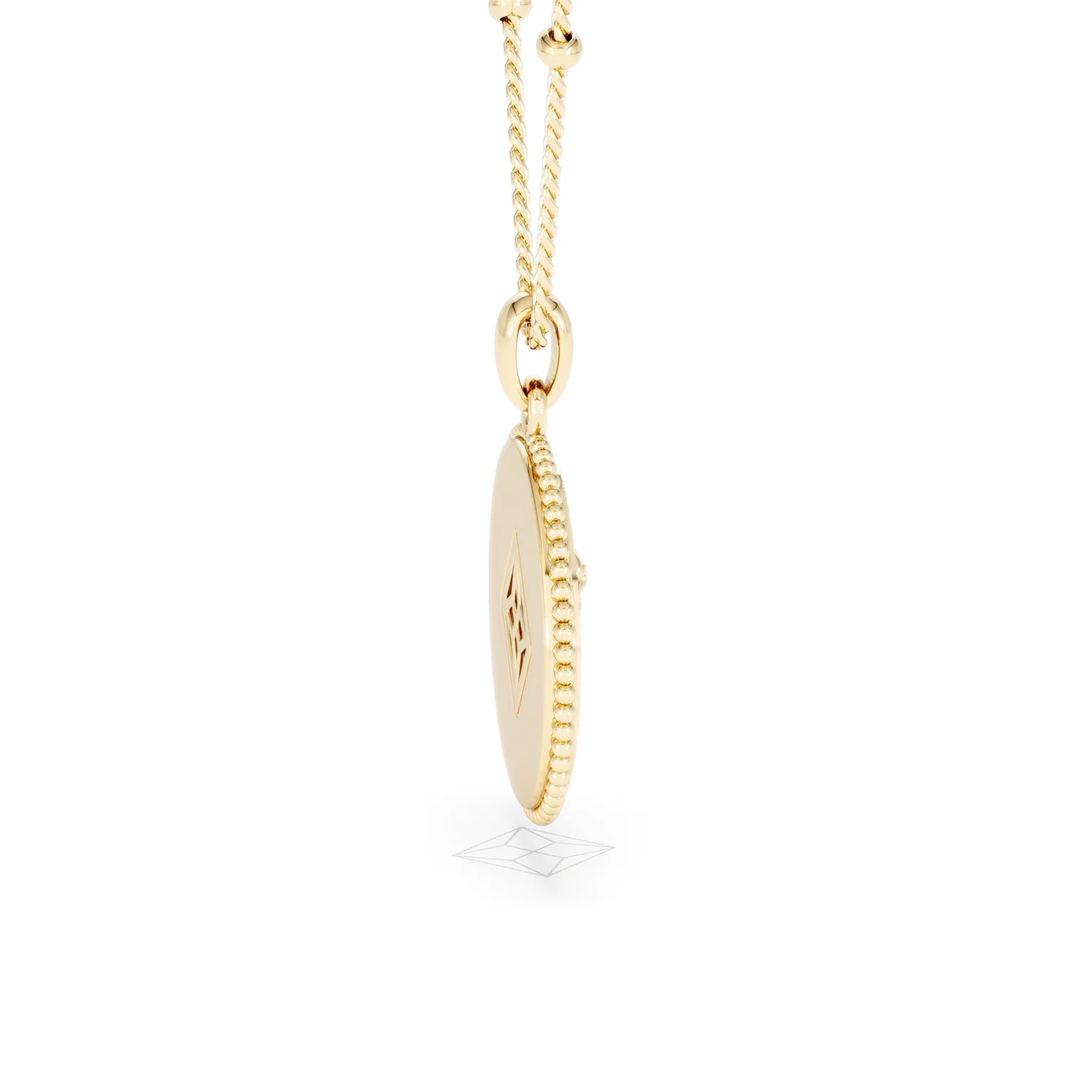 Zodiac Leo Necklace Medallion Lab Grown 0.02ct in 18K Gold Vermeil - Image 31