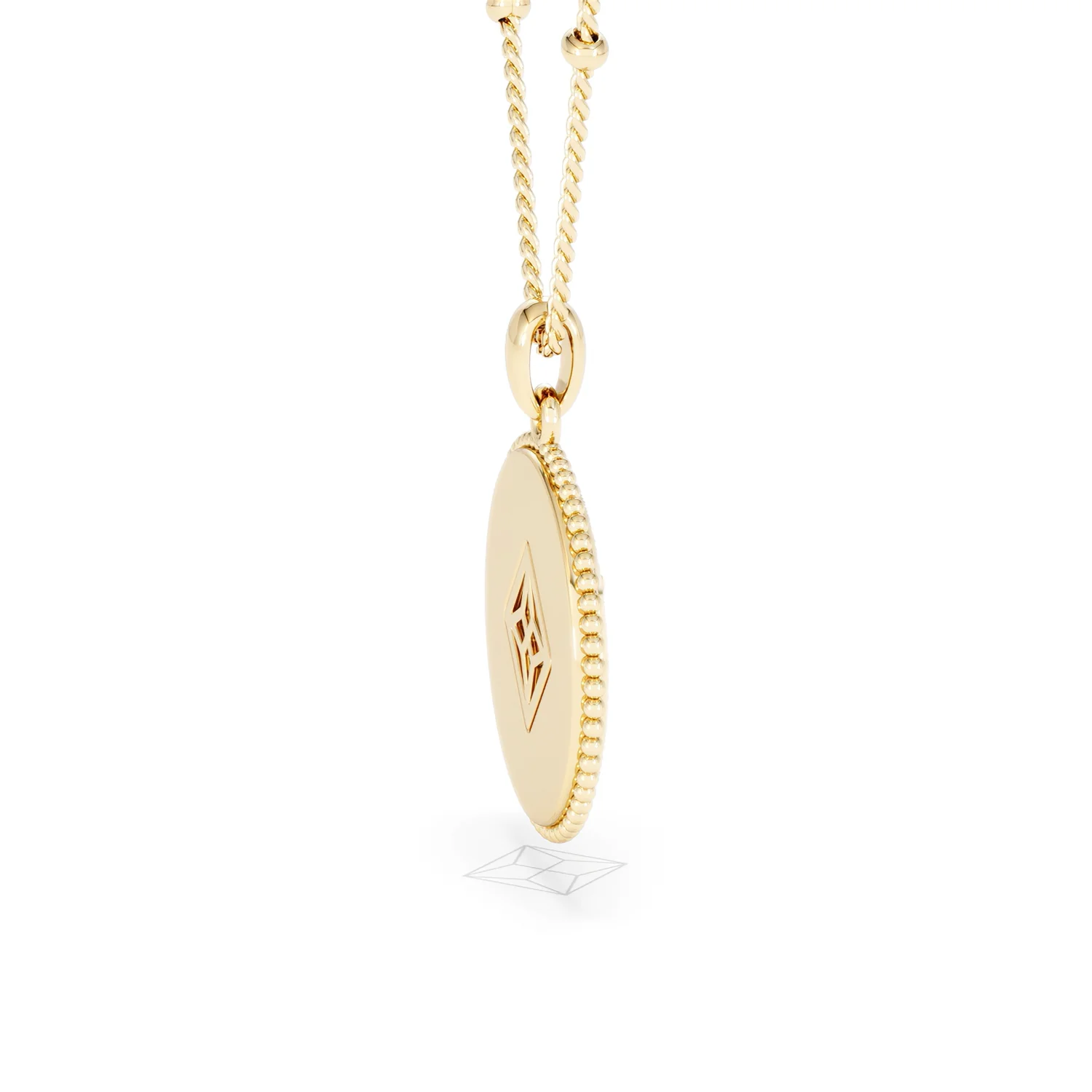 Zodiac Leo Necklace Medallion Lab Grown 0.02ct in 18K Gold Vermeil - Image 32