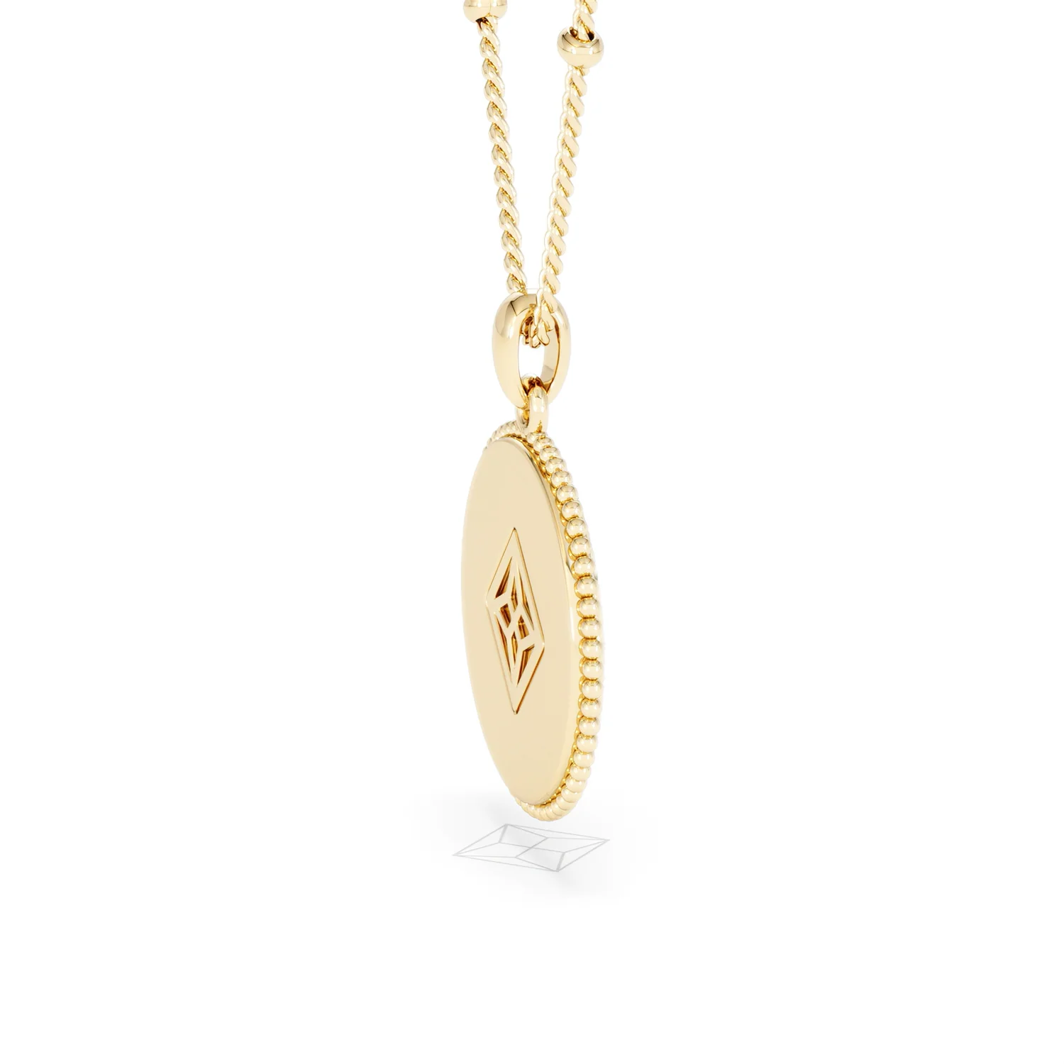 Zodiac Leo Necklace Medallion Lab Grown 0.02ct in 18K Gold Vermeil - Image 33