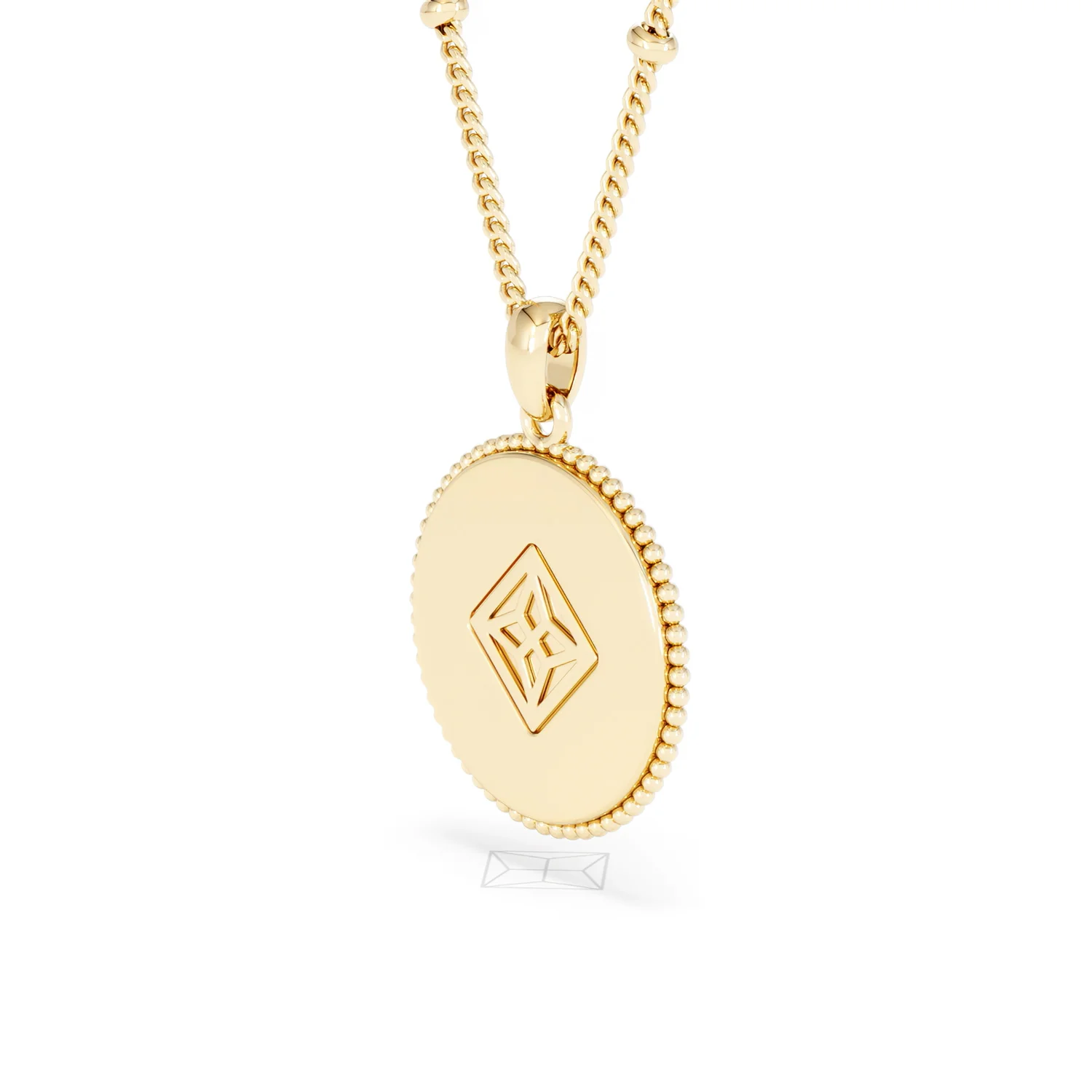 Zodiac Leo Necklace Medallion Lab Grown 0.02ct in 18K Gold Vermeil - Image 38