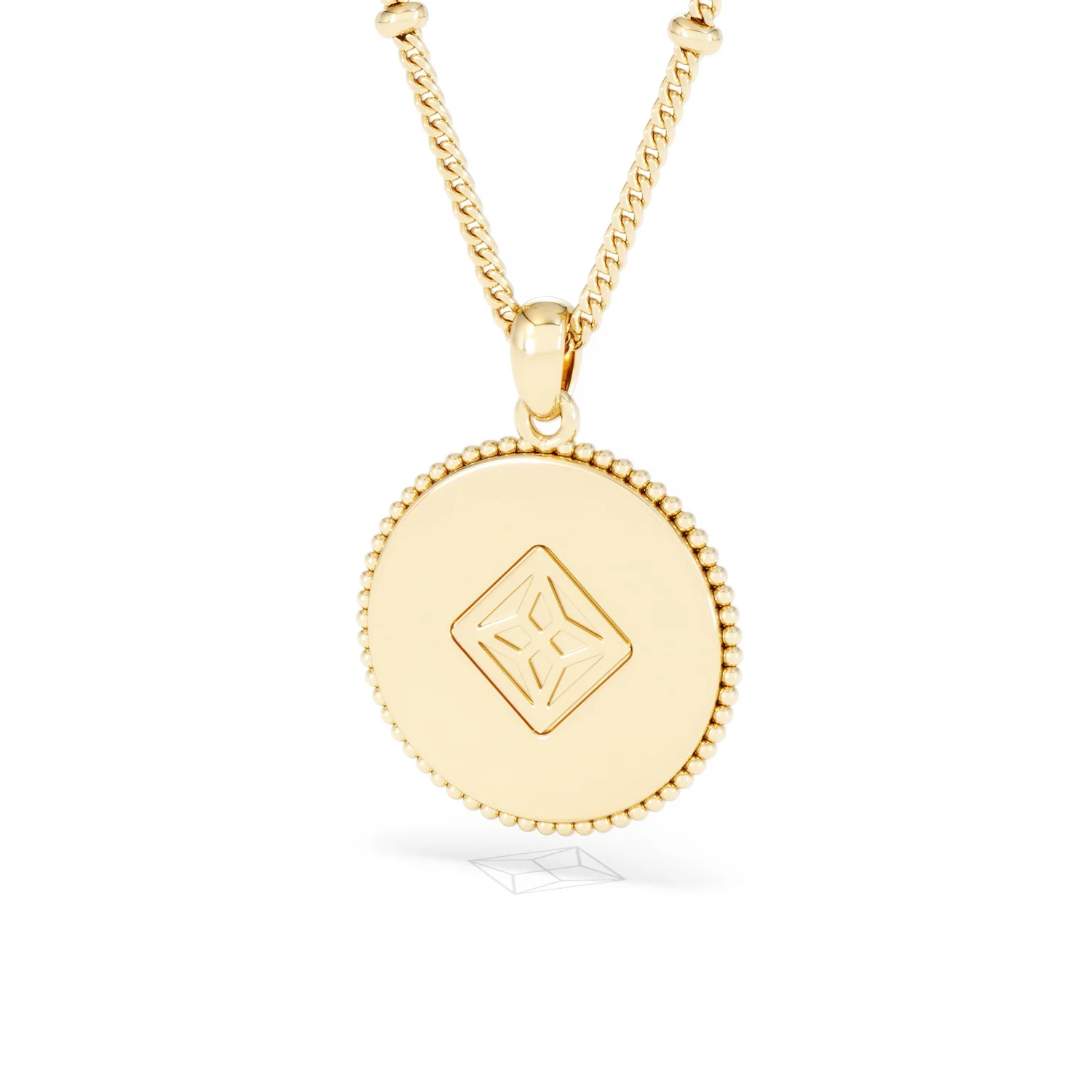 Zodiac Leo Necklace Medallion Lab Grown 0.02ct in 18K Gold Vermeil - Image 44