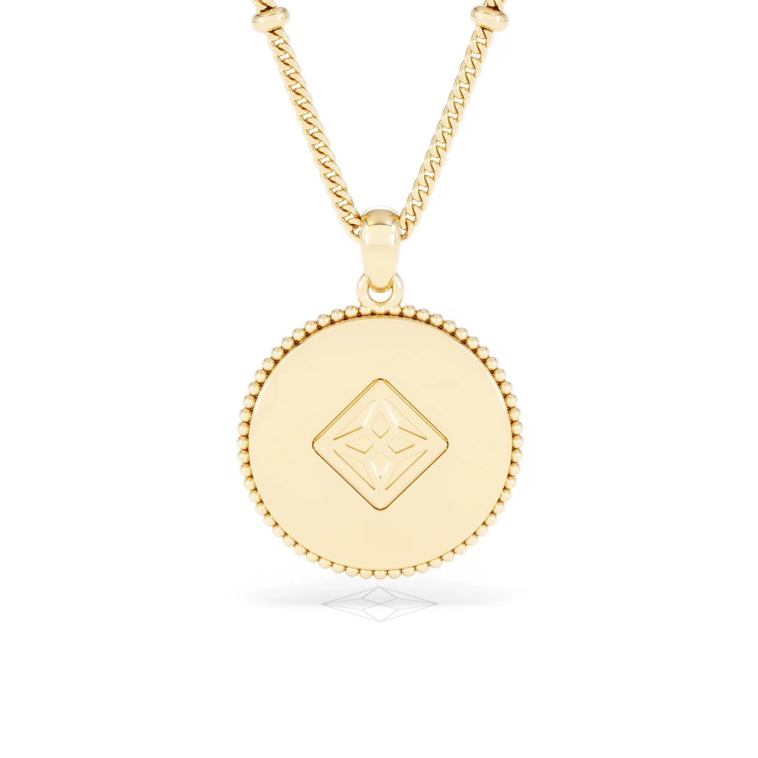 Zodiac Leo Necklace Medallion Lab Grown 0.02ct in 18K Gold Vermeil - Image 49