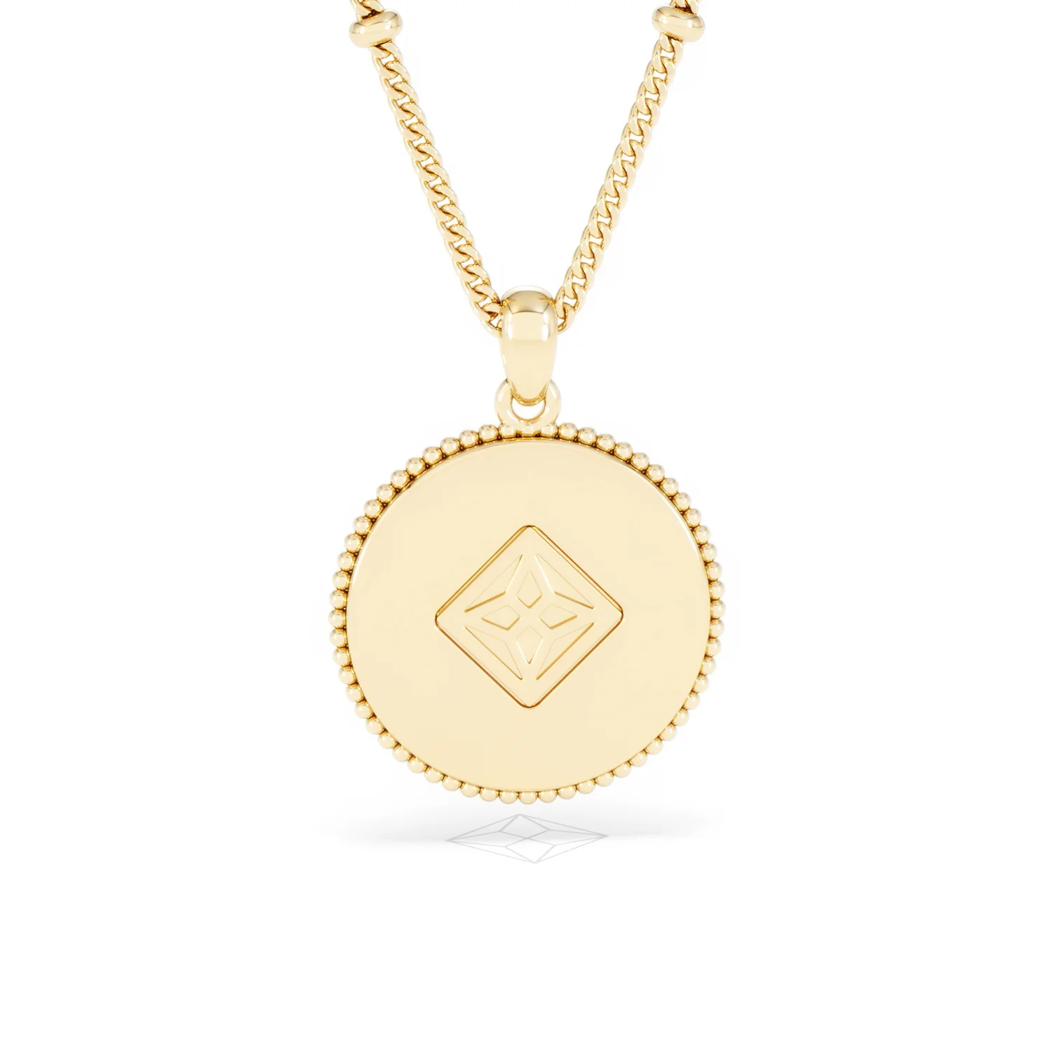 Zodiac Leo Necklace Medallion Lab Grown 0.02ct in 18K Gold Vermeil - Image 50