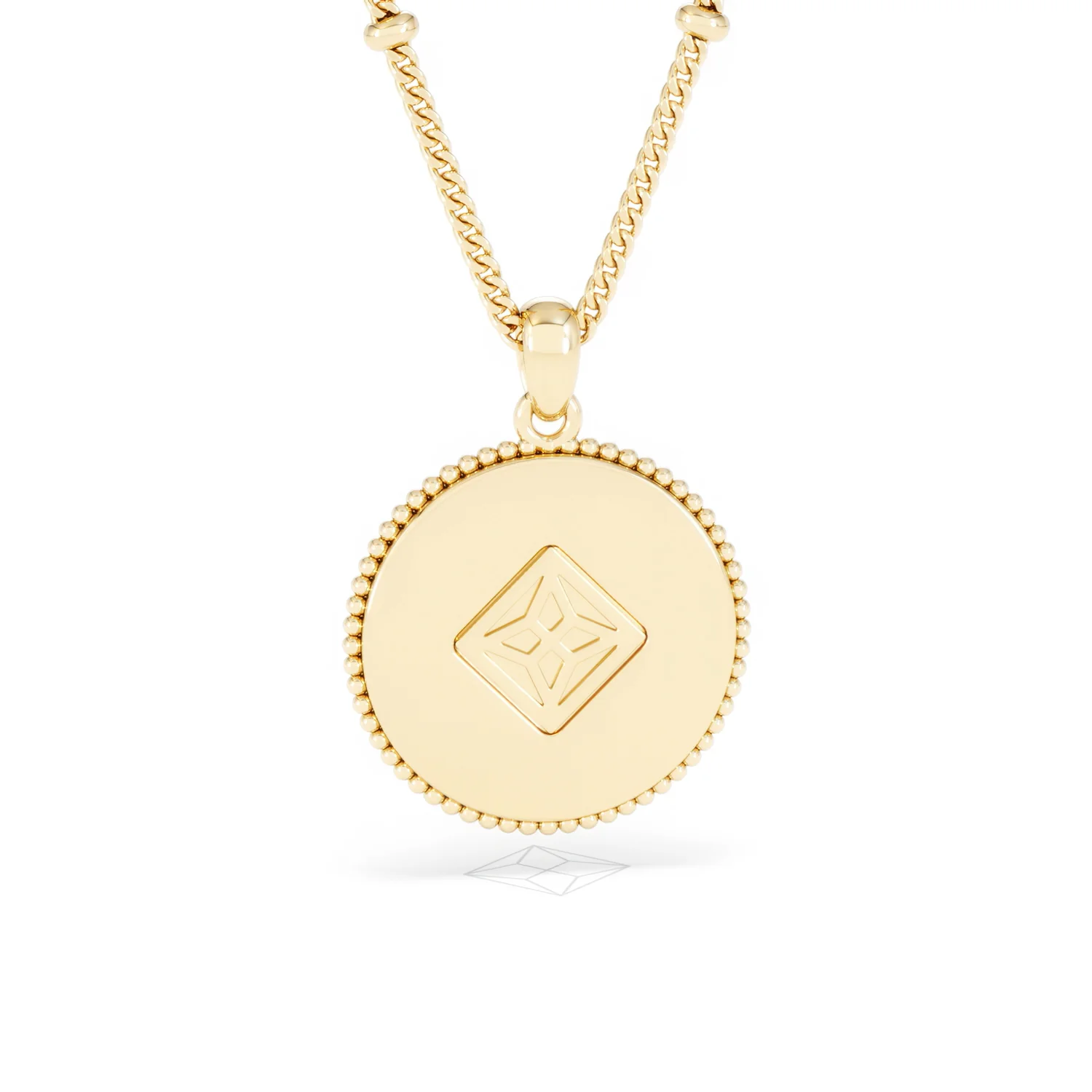 Zodiac Leo Necklace Medallion Lab Grown 0.02ct in 18K Gold Vermeil - Image 51